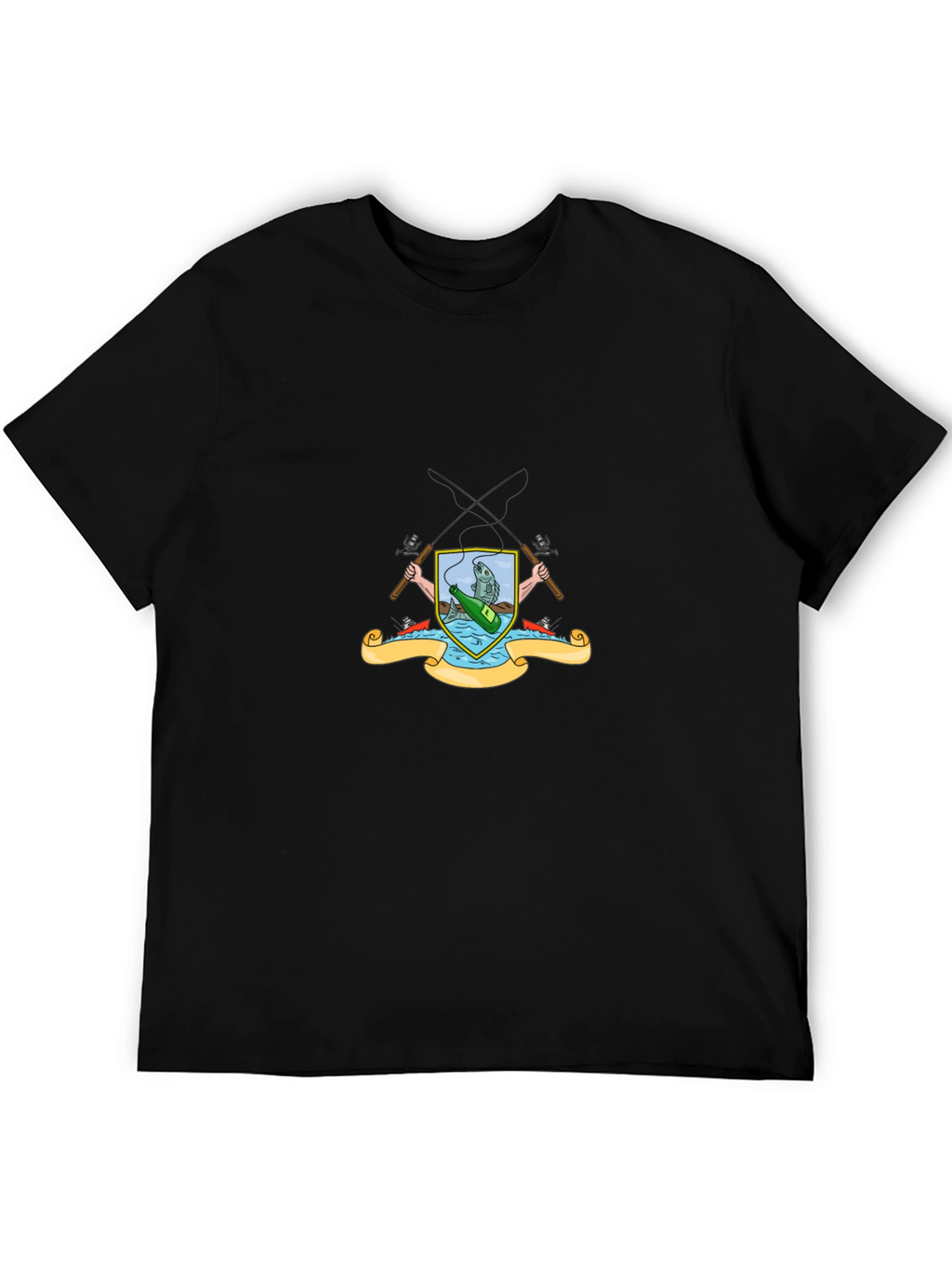 Fishing Crest Graphic T-Shirt - Angler Style