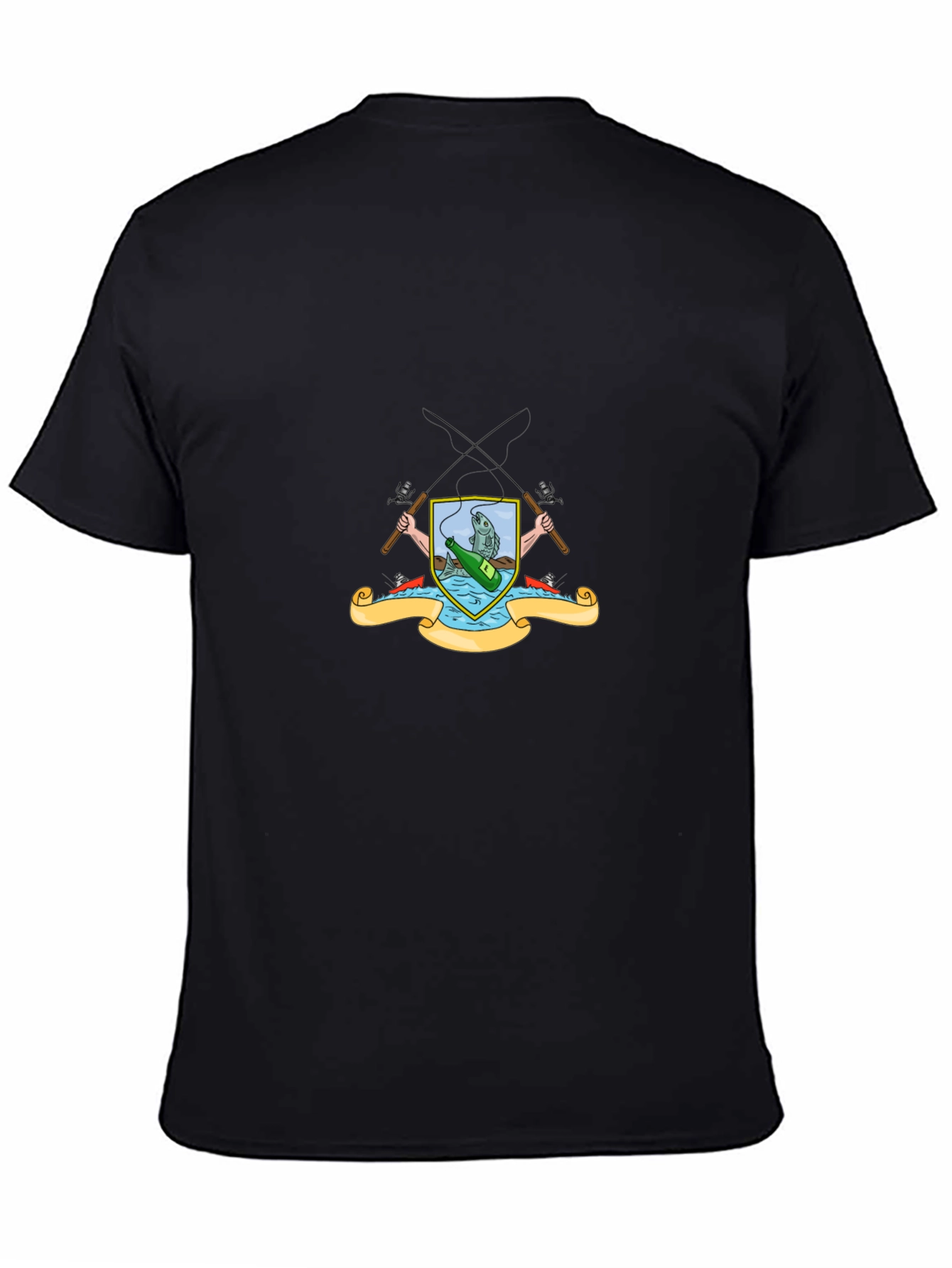 Fishing Crest Graphic T-Shirt - Angler Style