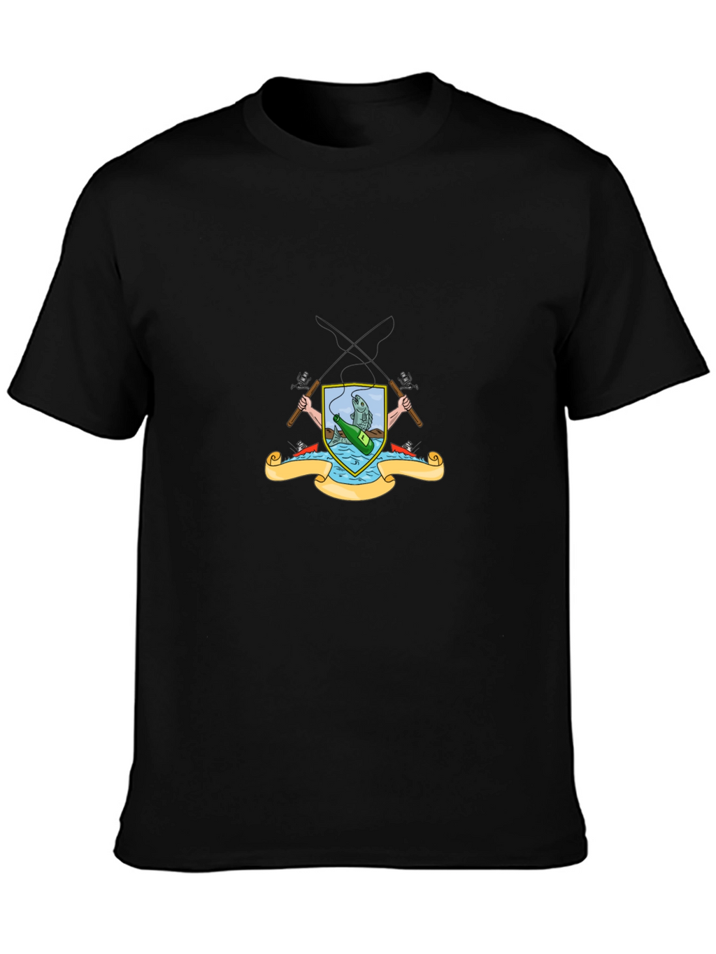 Fishing Crest Graphic T-Shirt - Angler Style