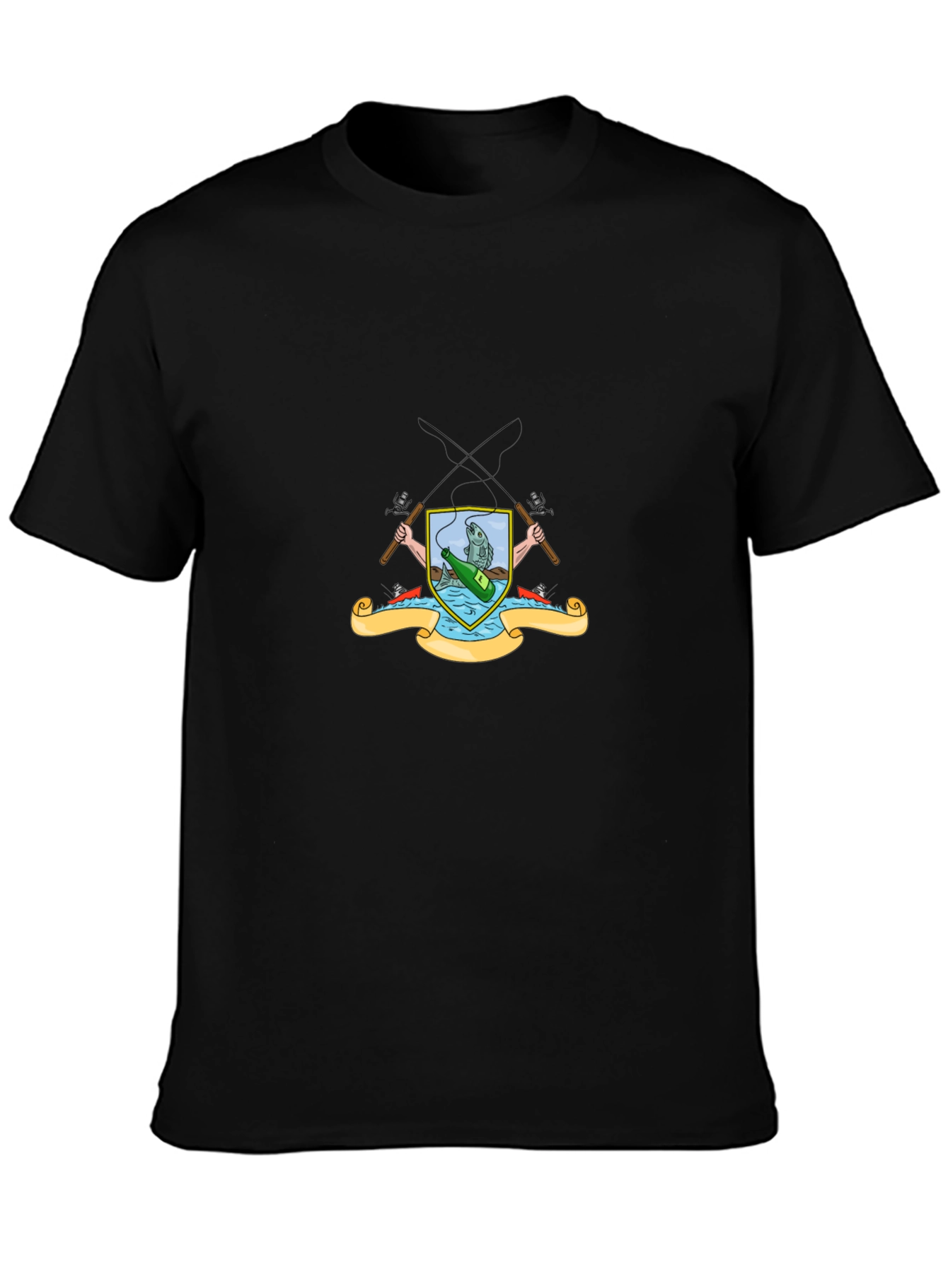 Fishing Crest Graphic T-Shirt - Angler Style