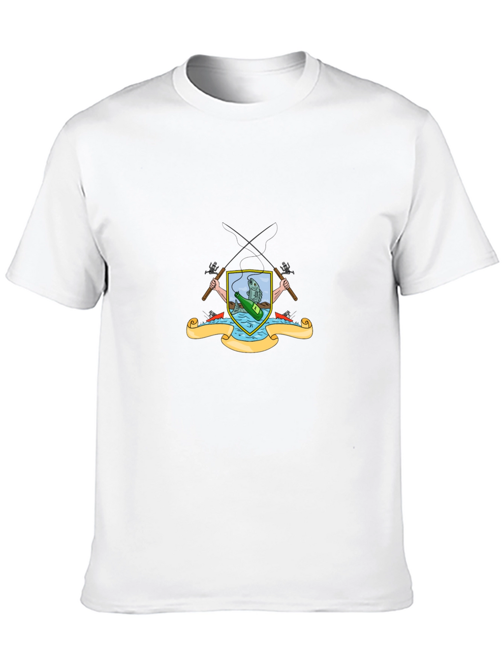 Fishing Crest Graphic T-Shirt - Angler Style