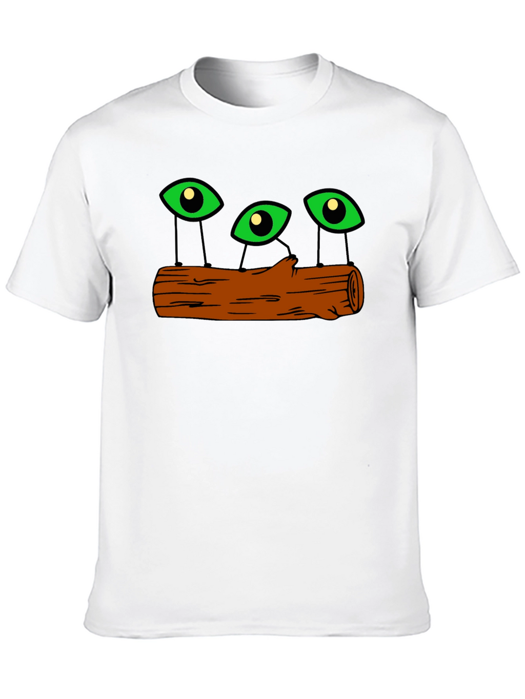 Mystic Eyes Log Black T-Shirt