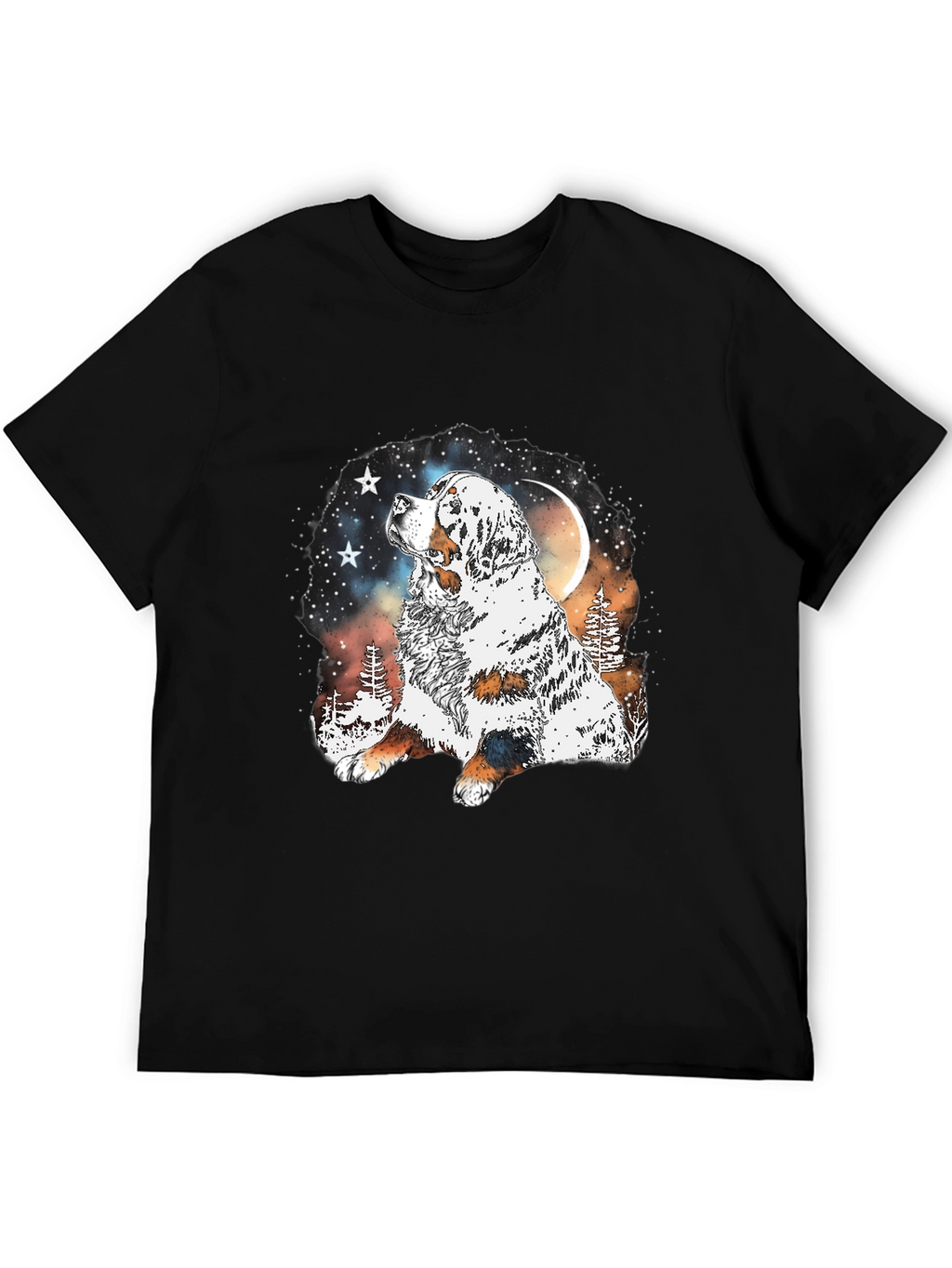 Dog Lover T-Shirt - Mountain Moon Dog Graphic Tee