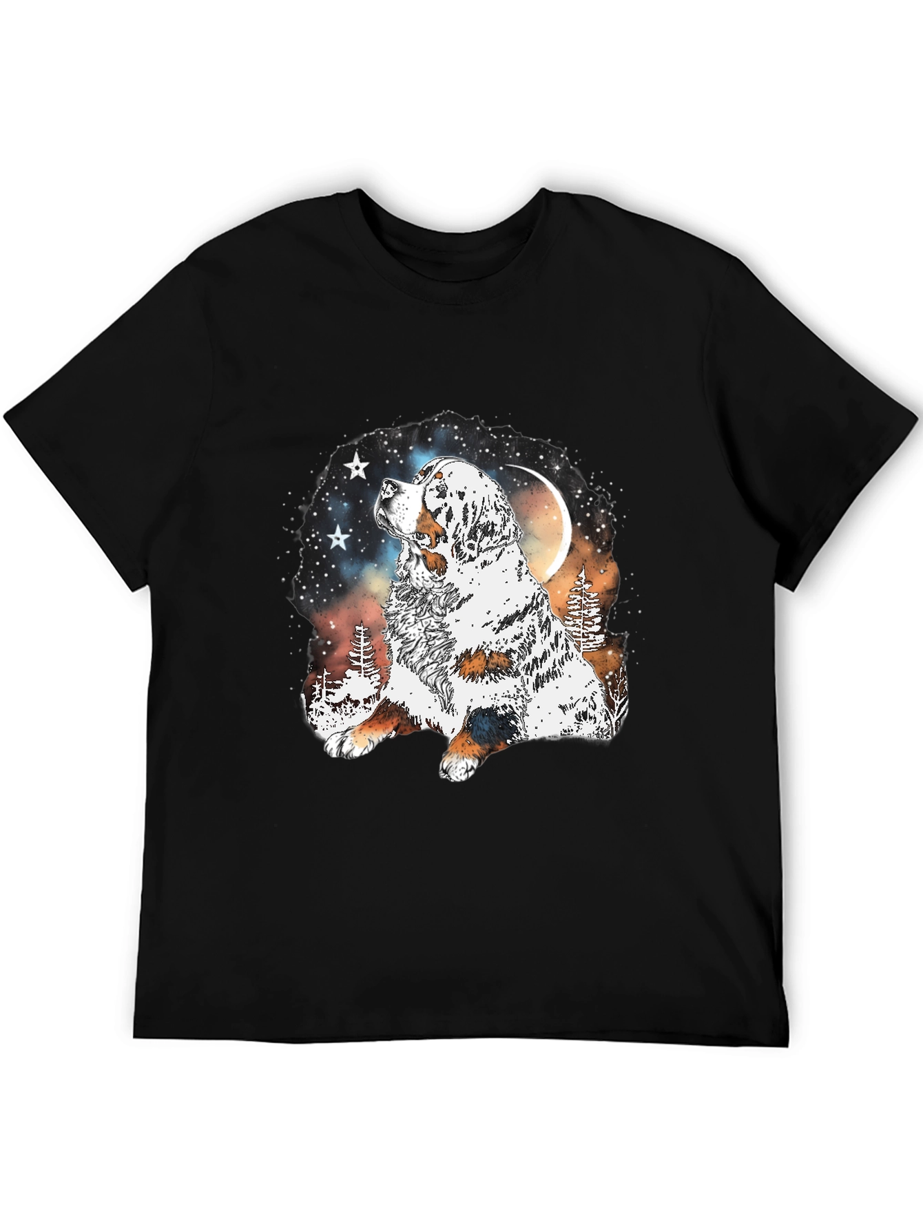Dog Lover T-Shirt - Mountain Moon Dog Graphic Tee