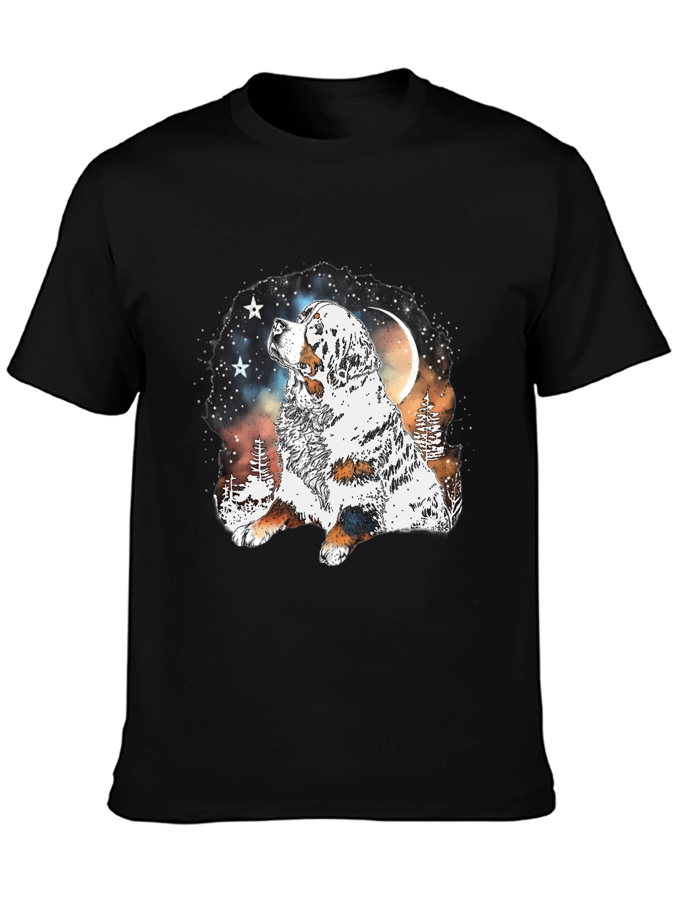Dog Lover T-Shirt - Mountain Moon Dog Graphic Tee