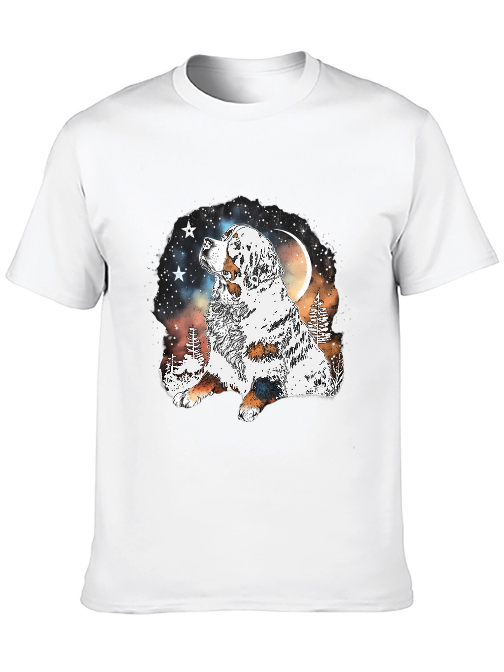 Dog Lover T-Shirt - Mountain Moon Dog Graphic Tee