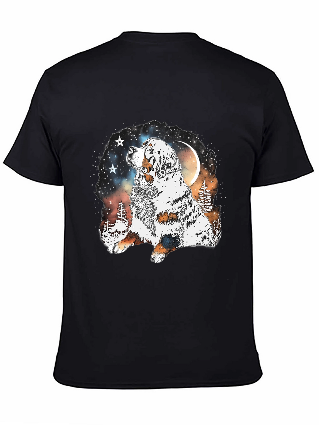 Dog Lover T-Shirt - Mountain Moon Dog Graphic Tee