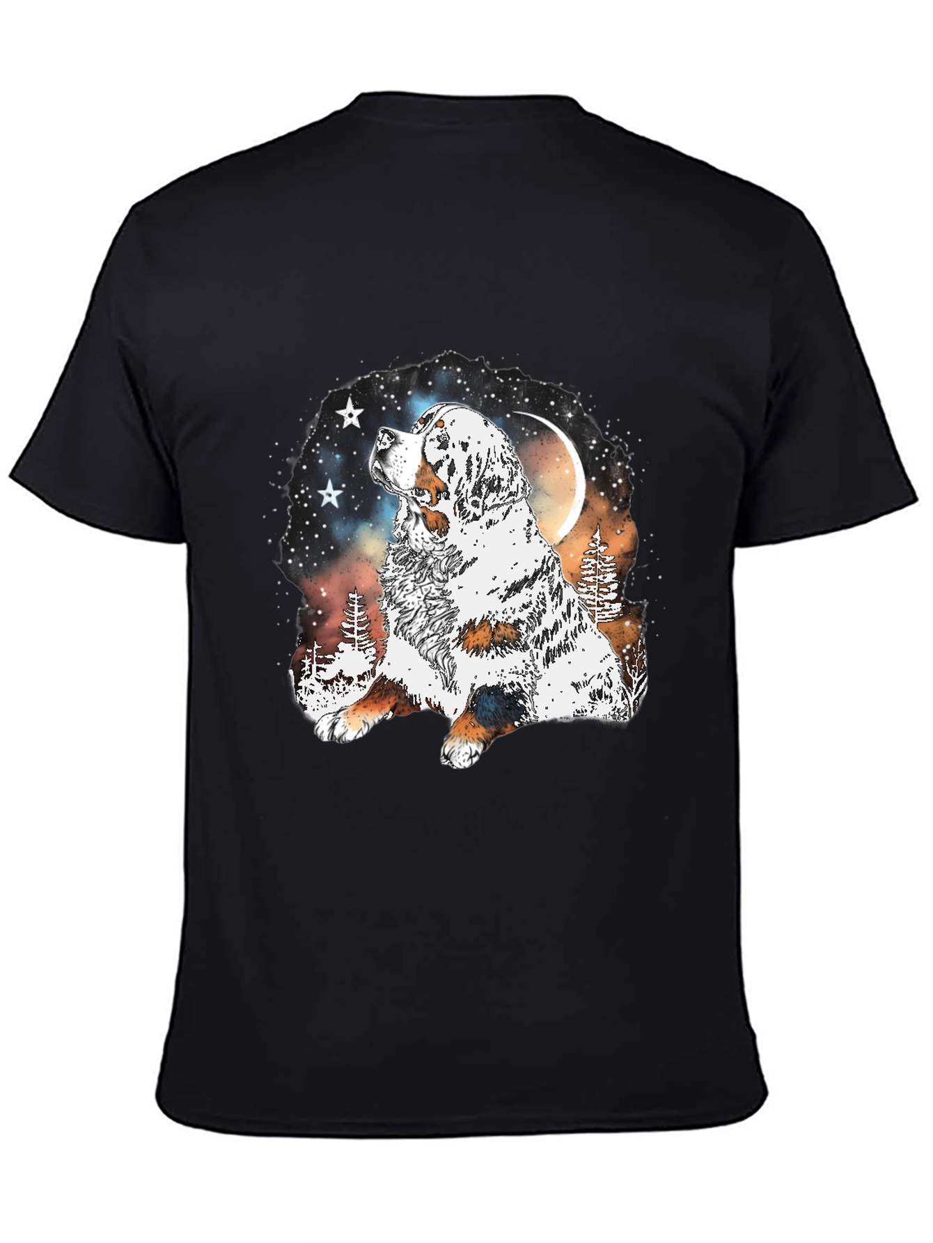 Dog Lover T-Shirt - Mountain Moon Dog Graphic Tee