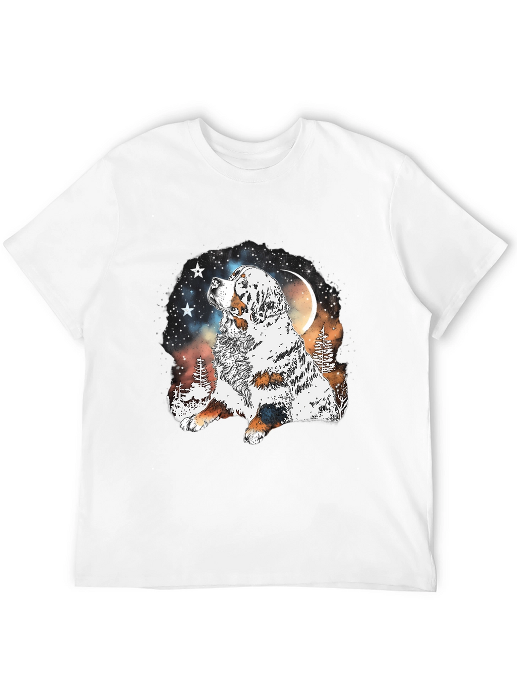 Dog Lover T-Shirt - Mountain Moon Dog Graphic Tee