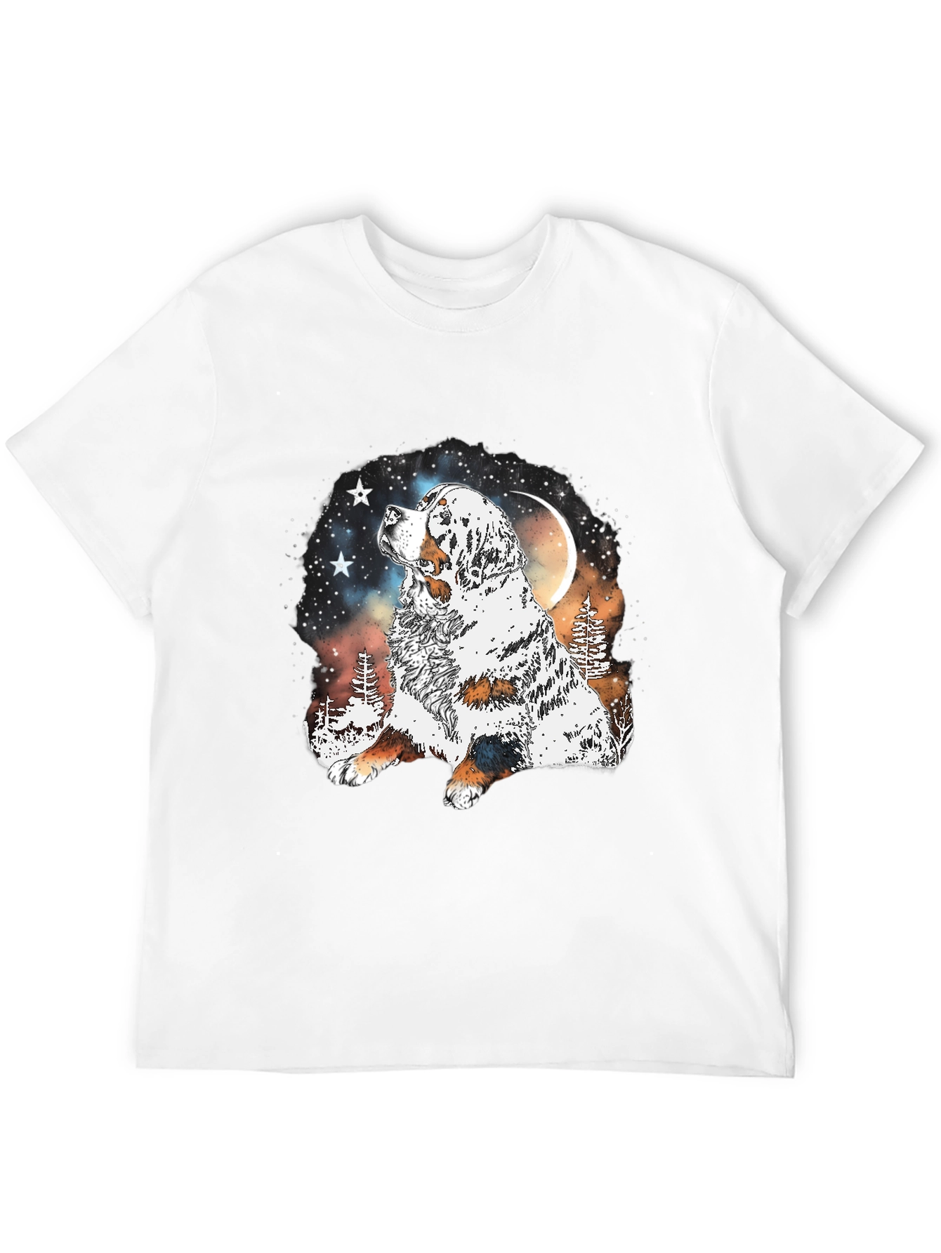 Dog Lover T-Shirt - Mountain Moon Dog Graphic Tee