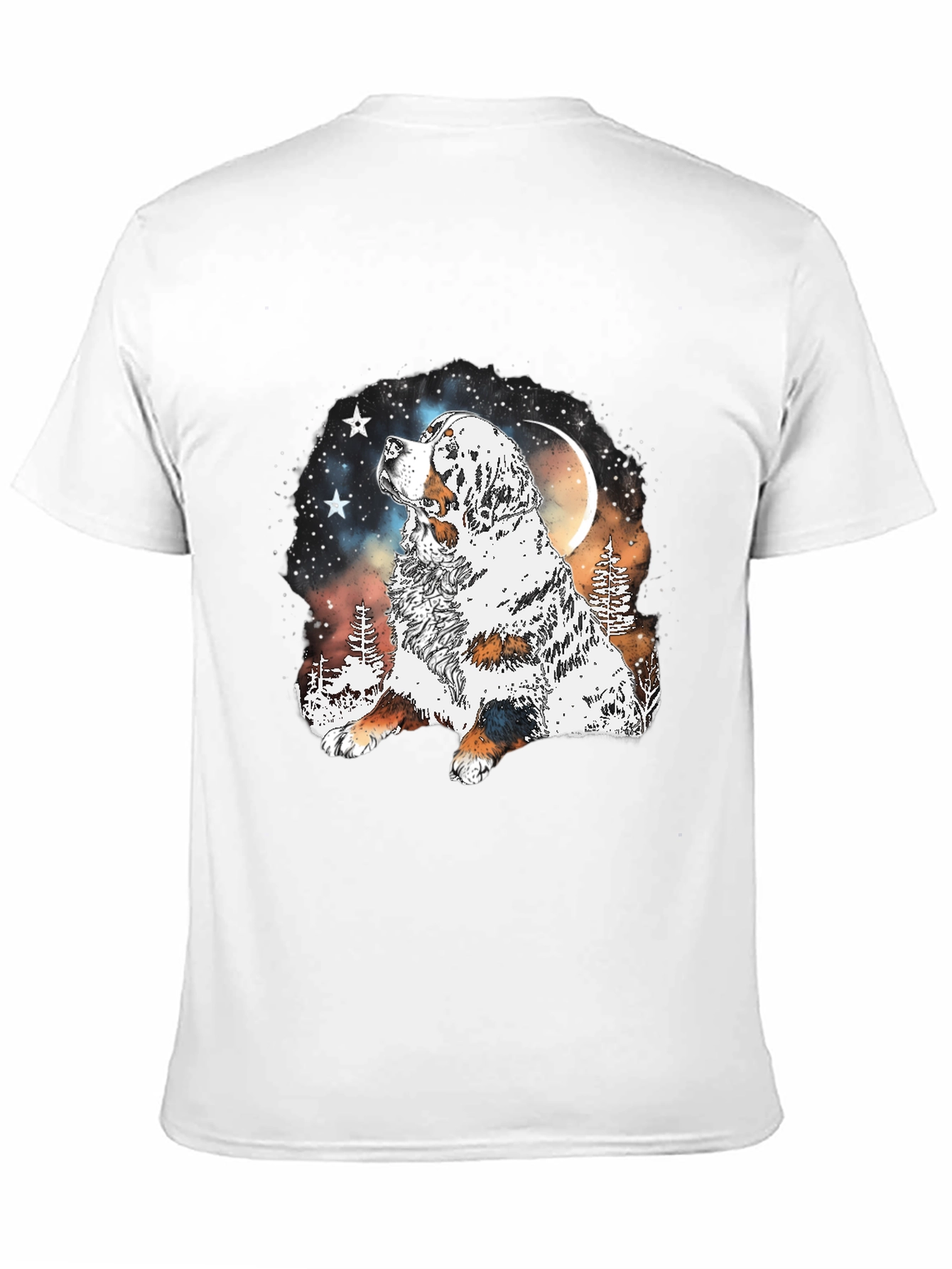 Dog Lover T-Shirt - Mountain Moon Dog Graphic Tee