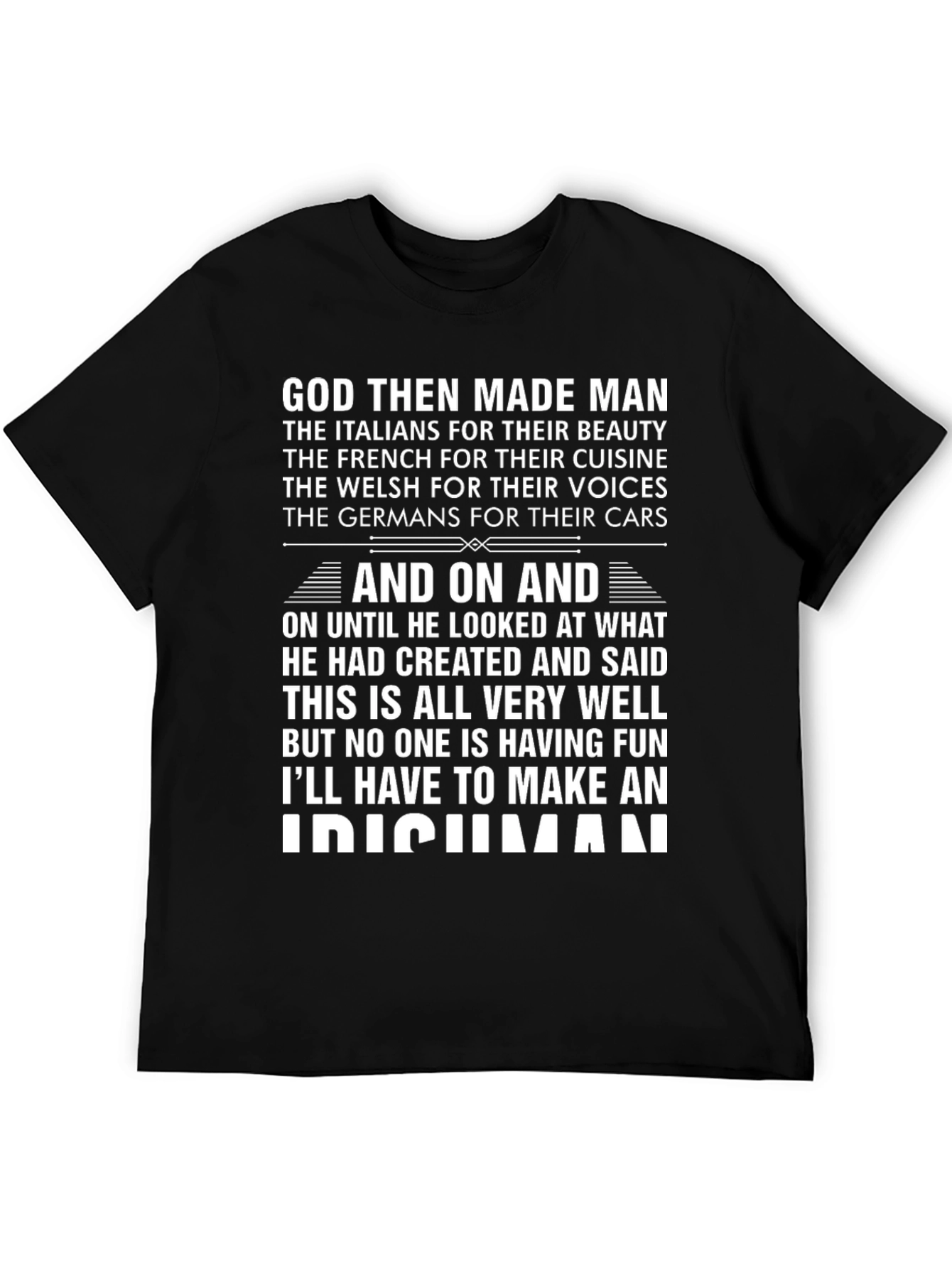 God Made an Irishman T-Shirt
