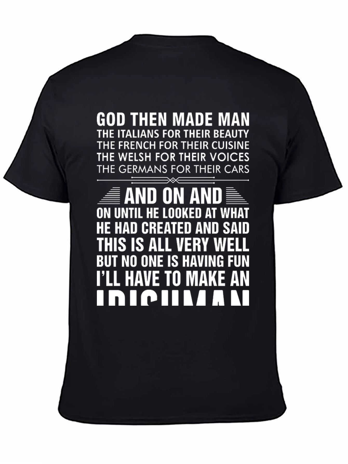 God Made an Irishman T-Shirt