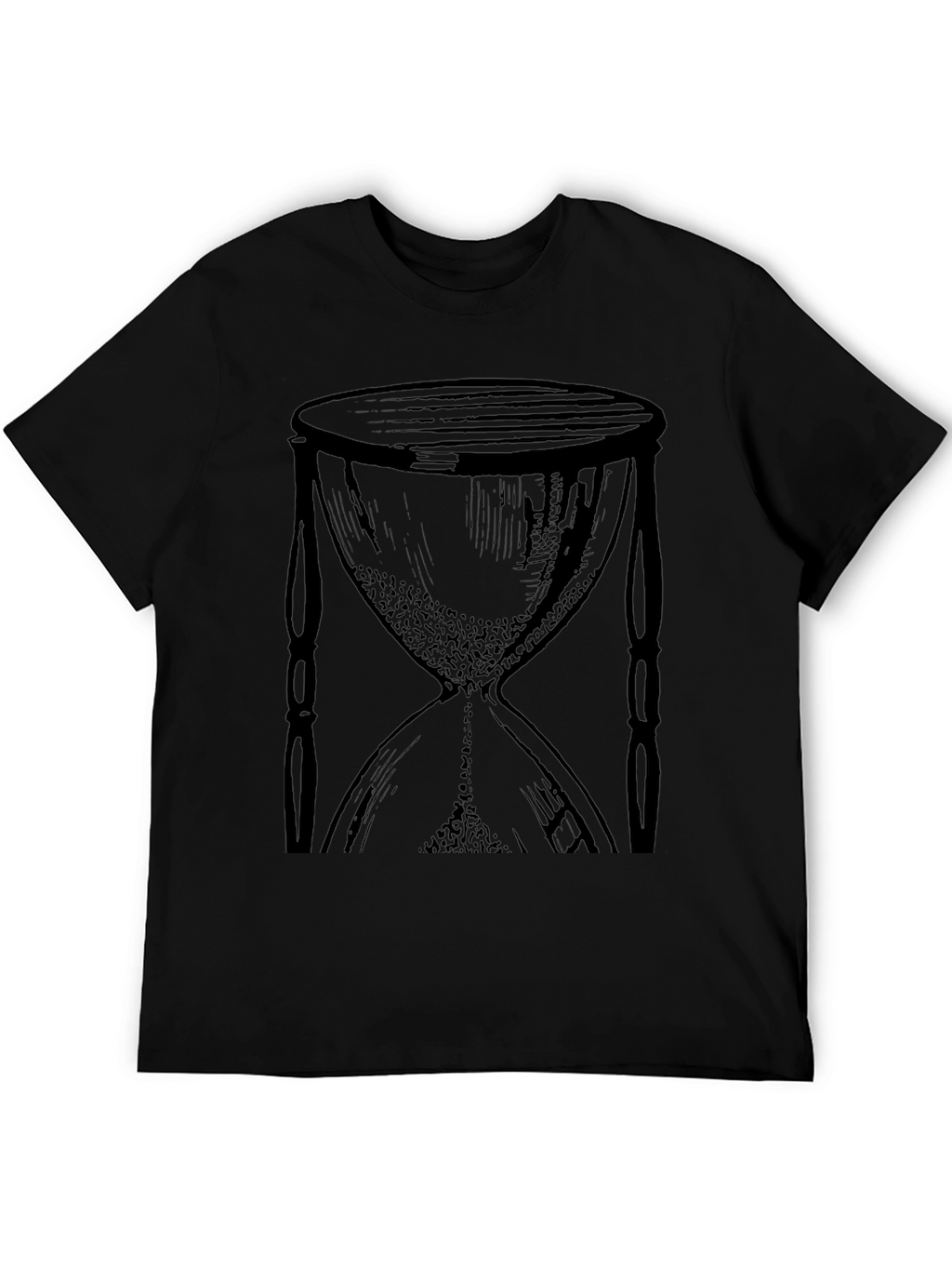 Hourglass Graphic Black T-Shirt