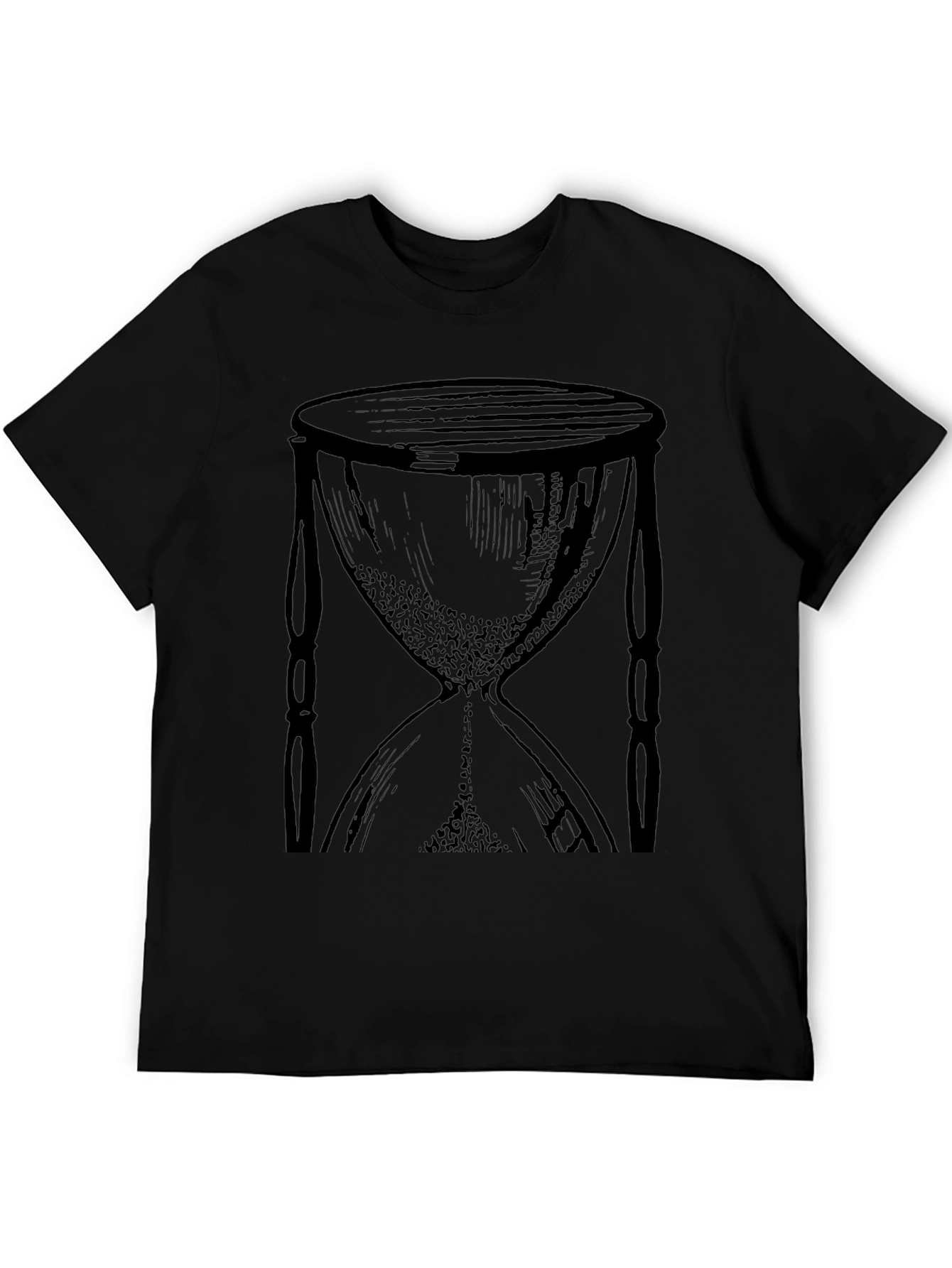 Hourglass Graphic Black T-Shirt