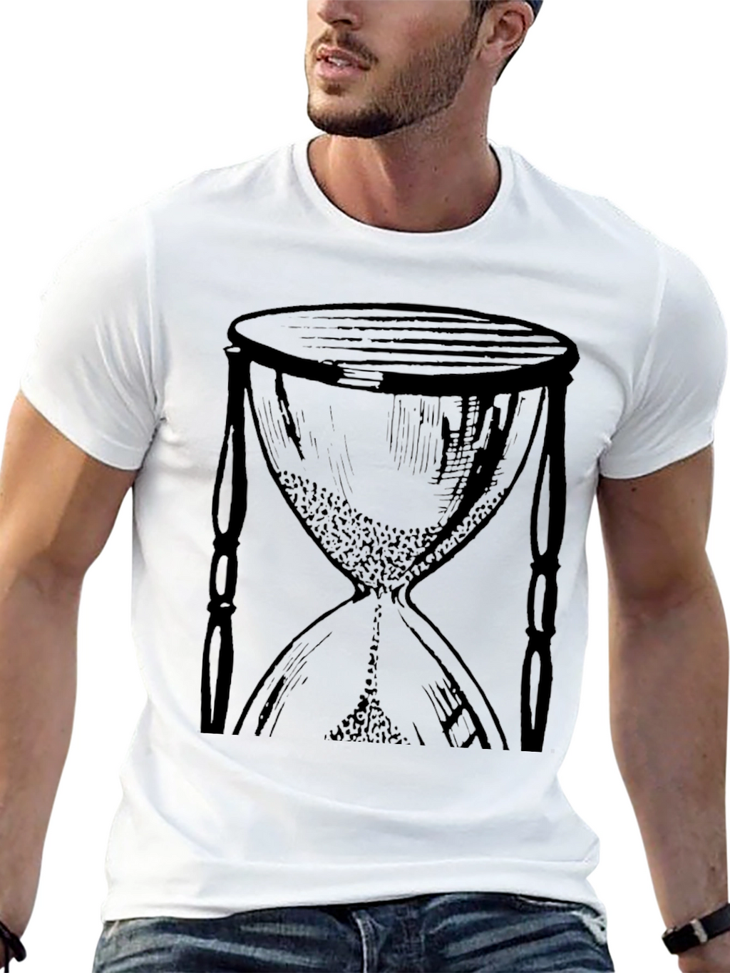 Hourglass Graphic Black T-Shirt