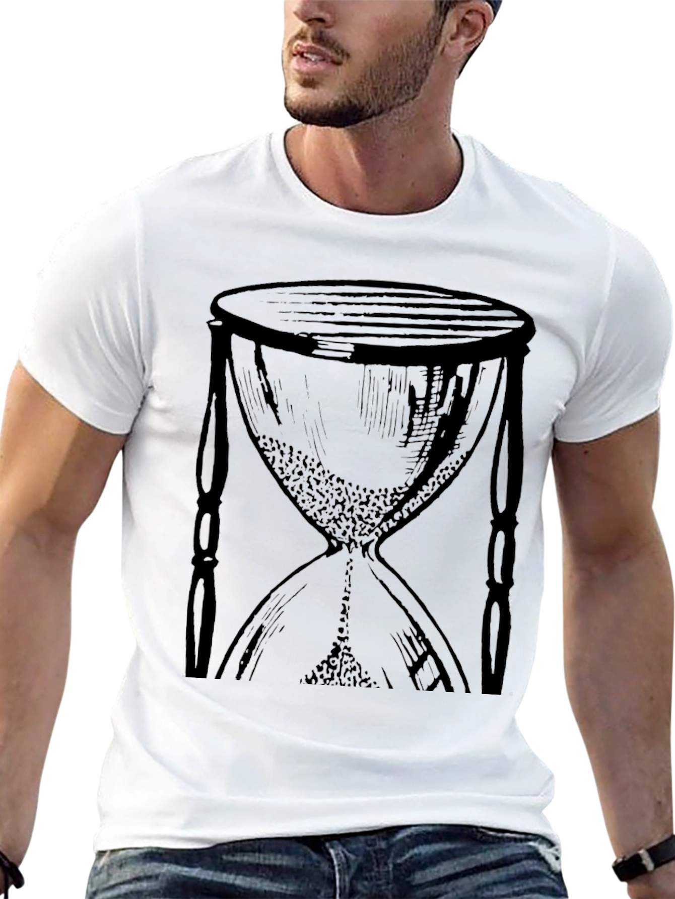 Hourglass Graphic Black T-Shirt