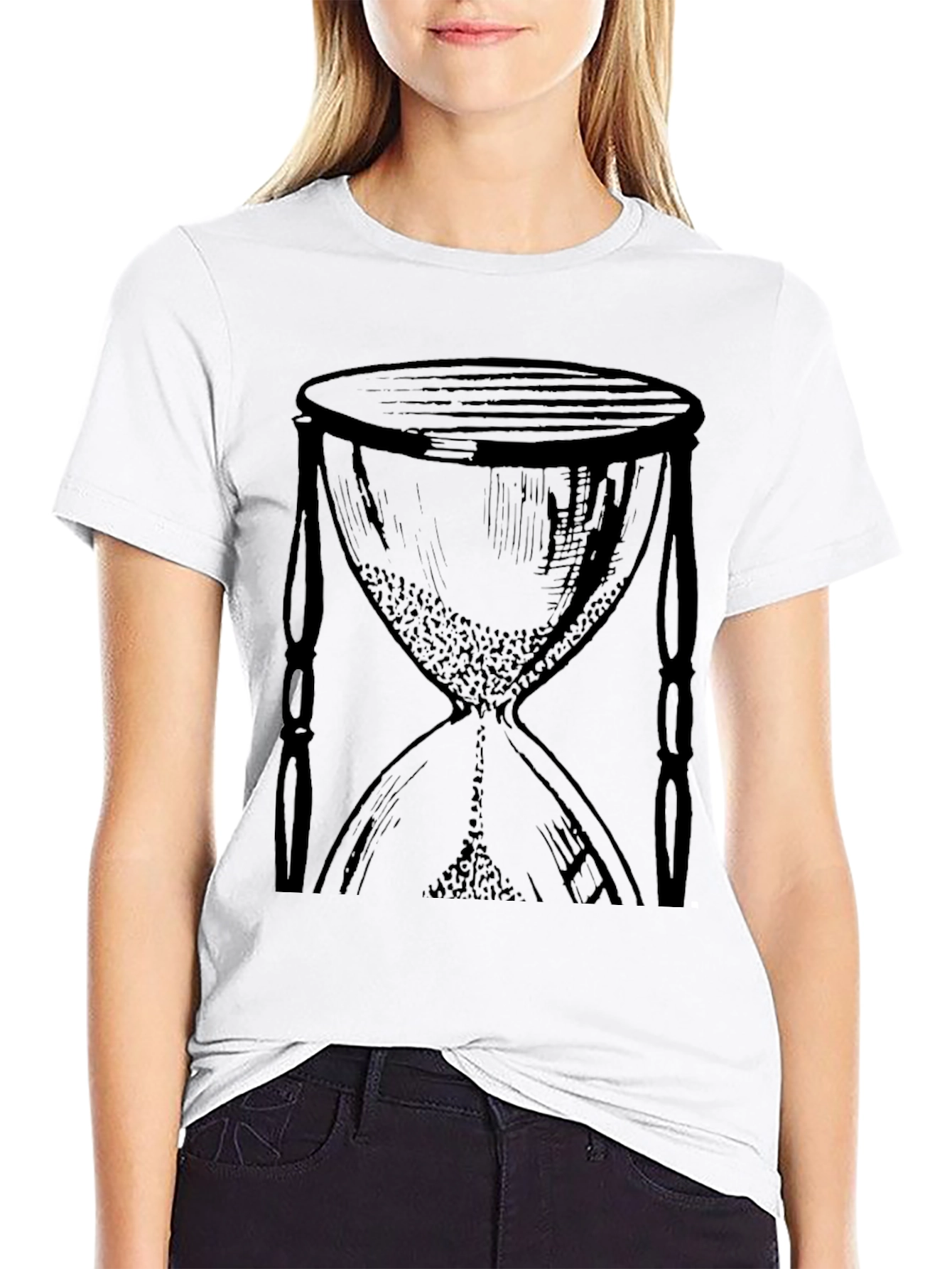 Hourglass Graphic Black T-Shirt