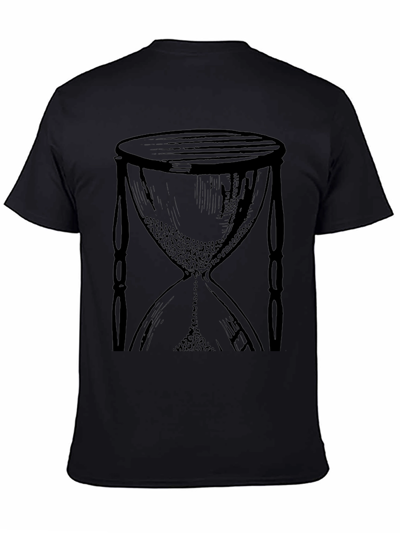 Hourglass Graphic Black T-Shirt