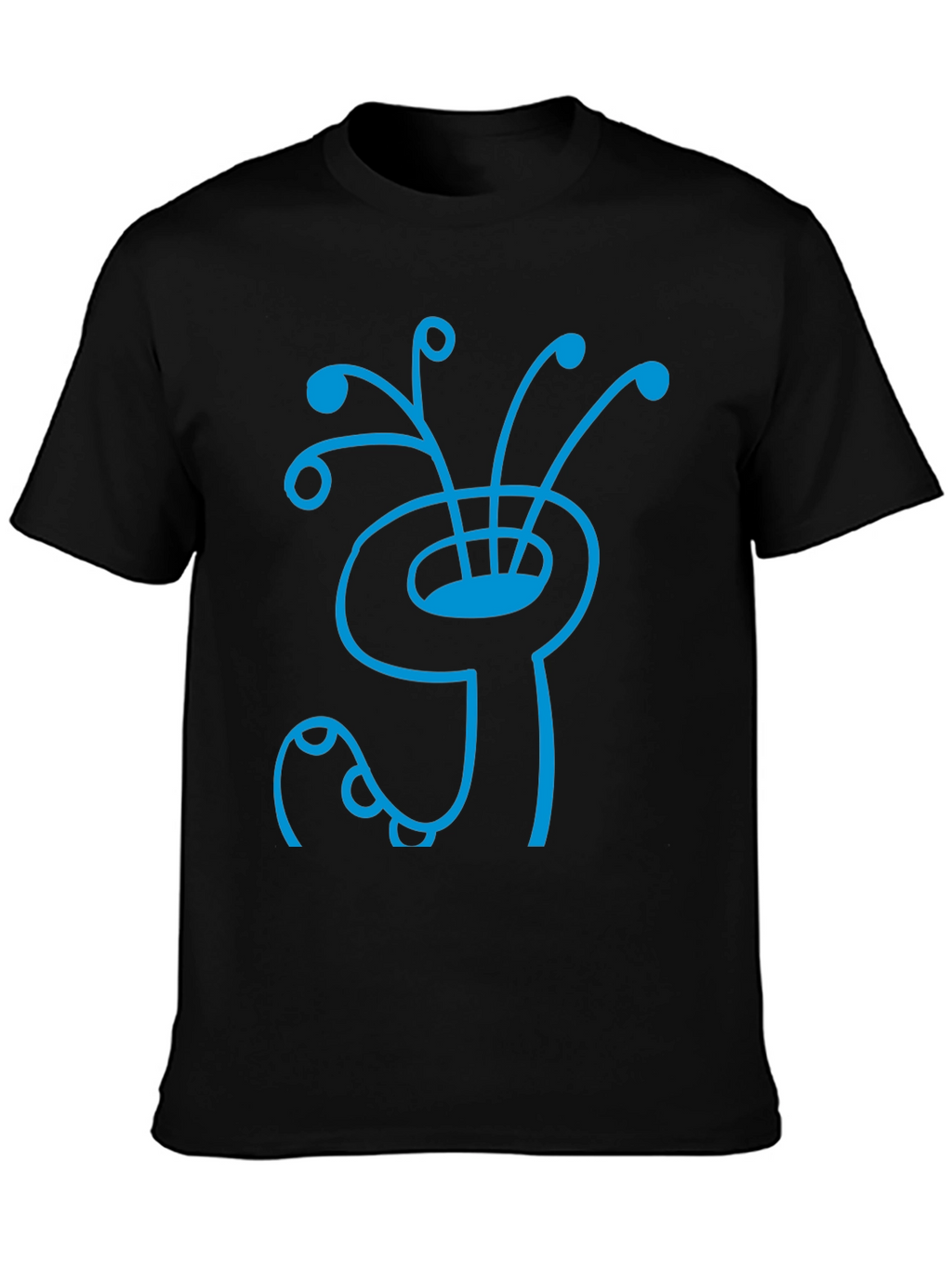 Abstract Creature Graphic Tee - Stylish Cotton Shirt