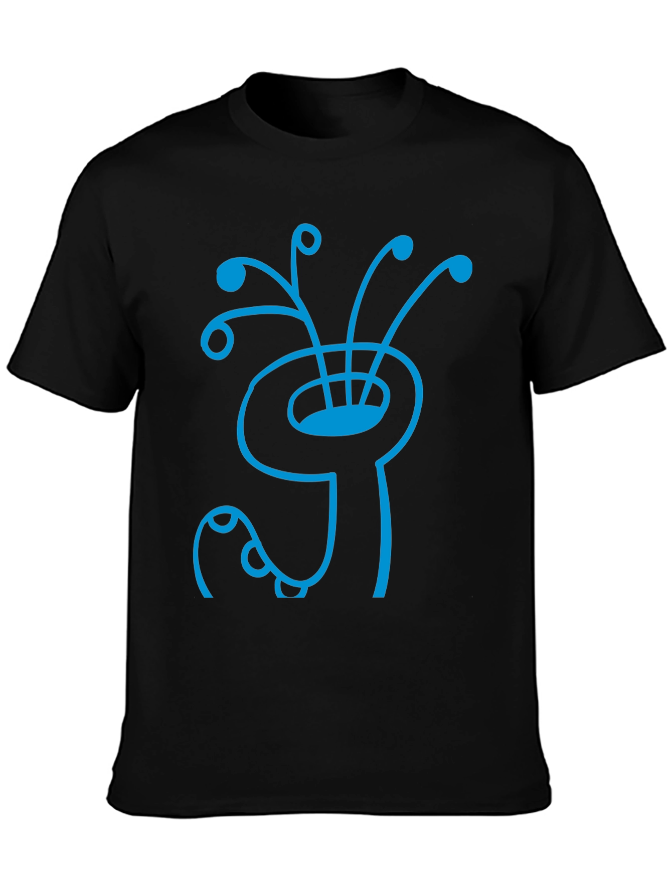 Abstract Creature Graphic Tee - Stylish Cotton Shirt