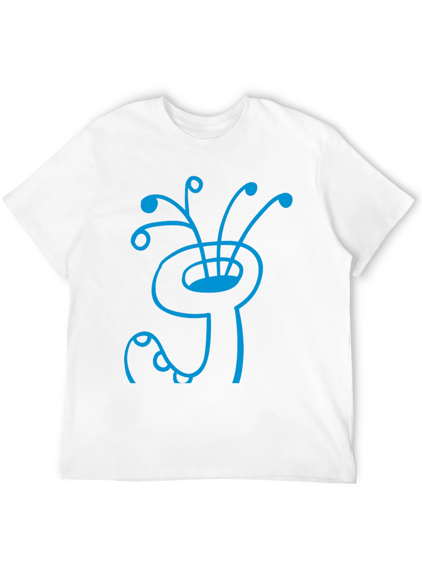 Abstract Creature Graphic Tee - Stylish Cotton Shirt