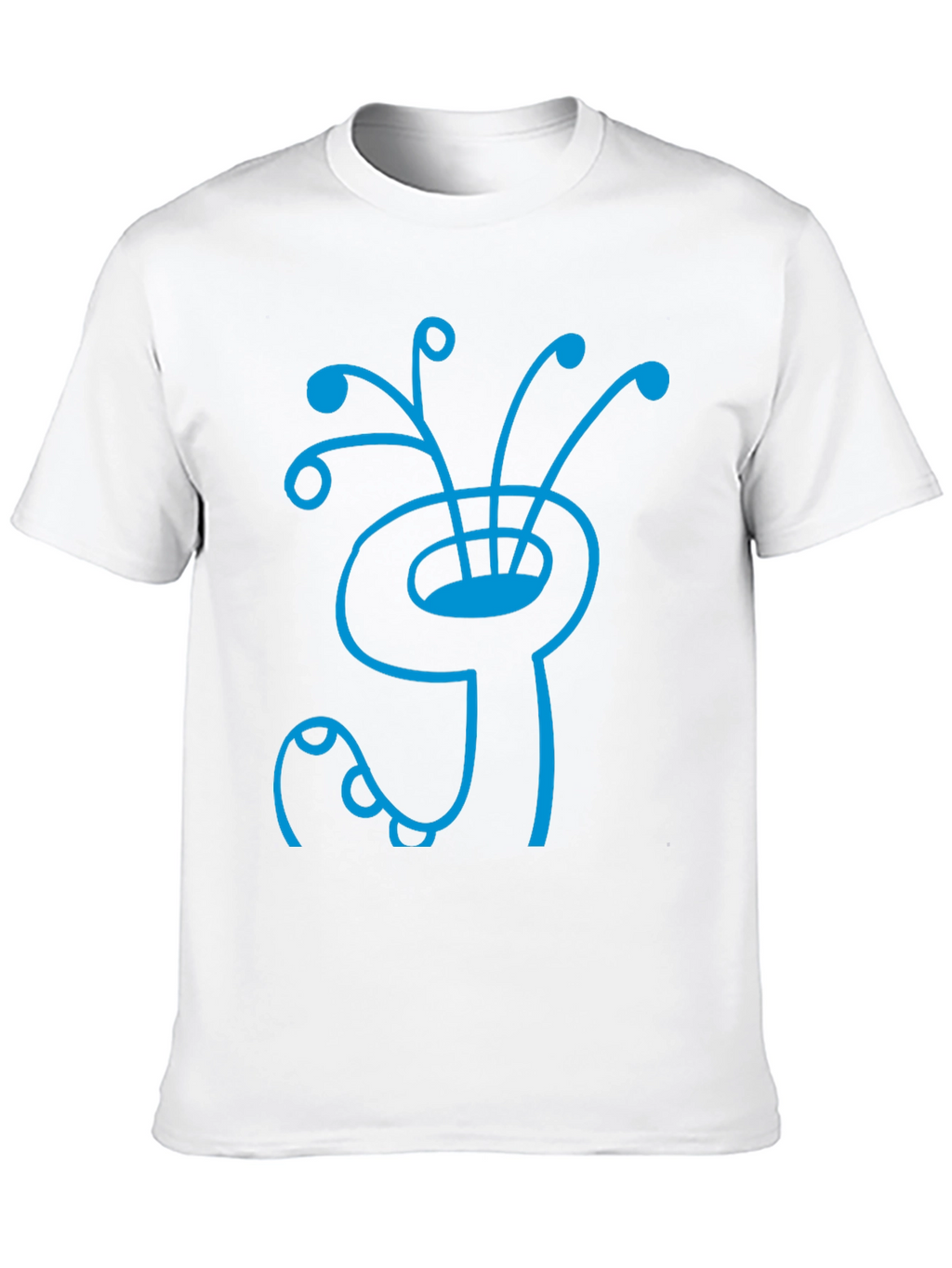 Abstract Creature Graphic Tee - Stylish Cotton Shirt