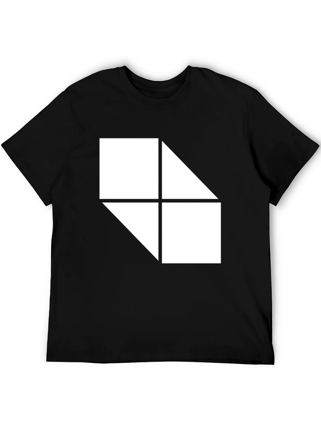Geometric Graphic Black T-Shirt