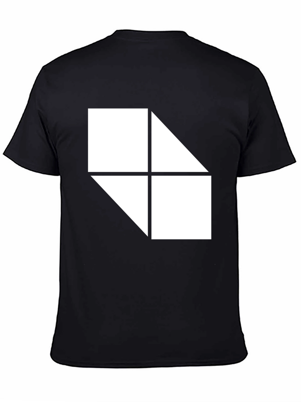 Geometric Graphic Black T-Shirt