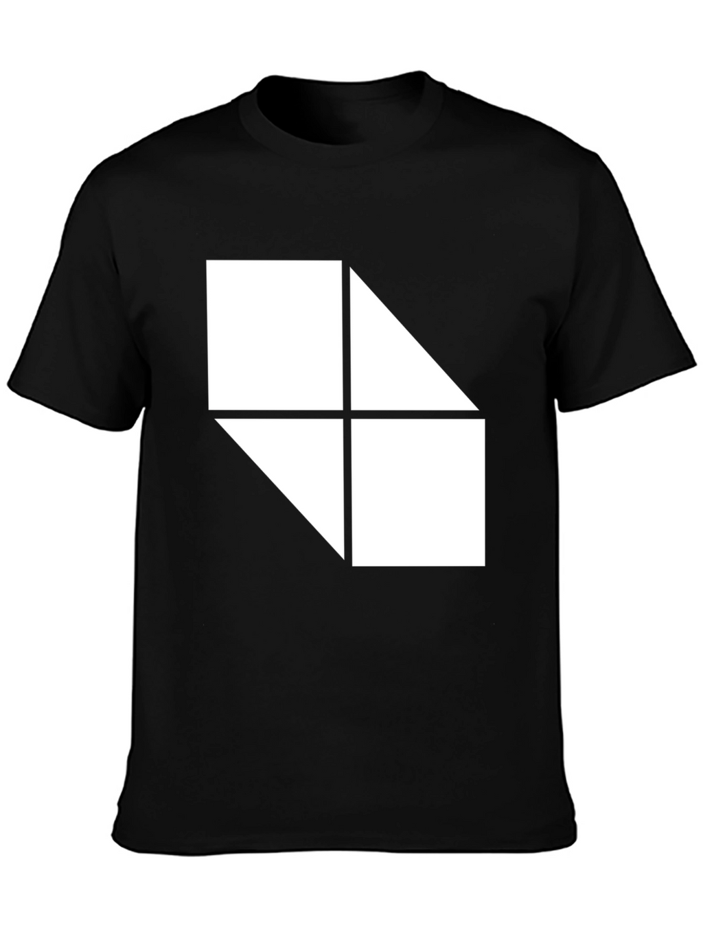 Geometric Graphic Black T-Shirt