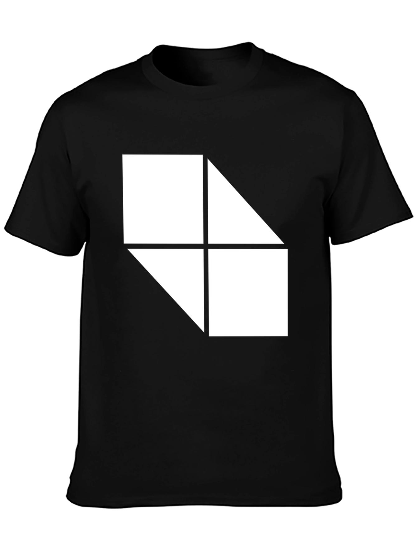 Geometric Graphic Black T-Shirt