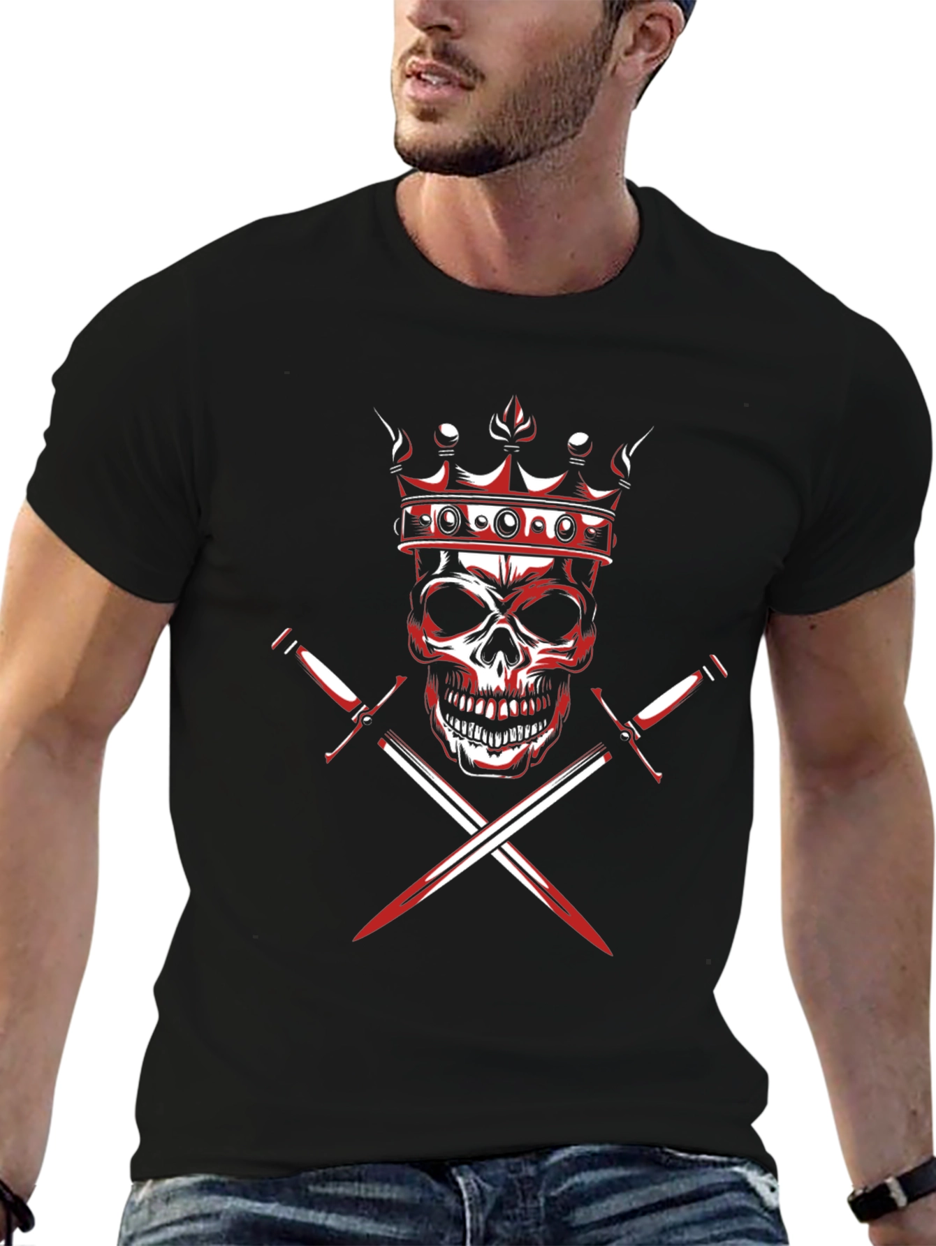 Skull King Graphic Tee - Edgy Streetwear