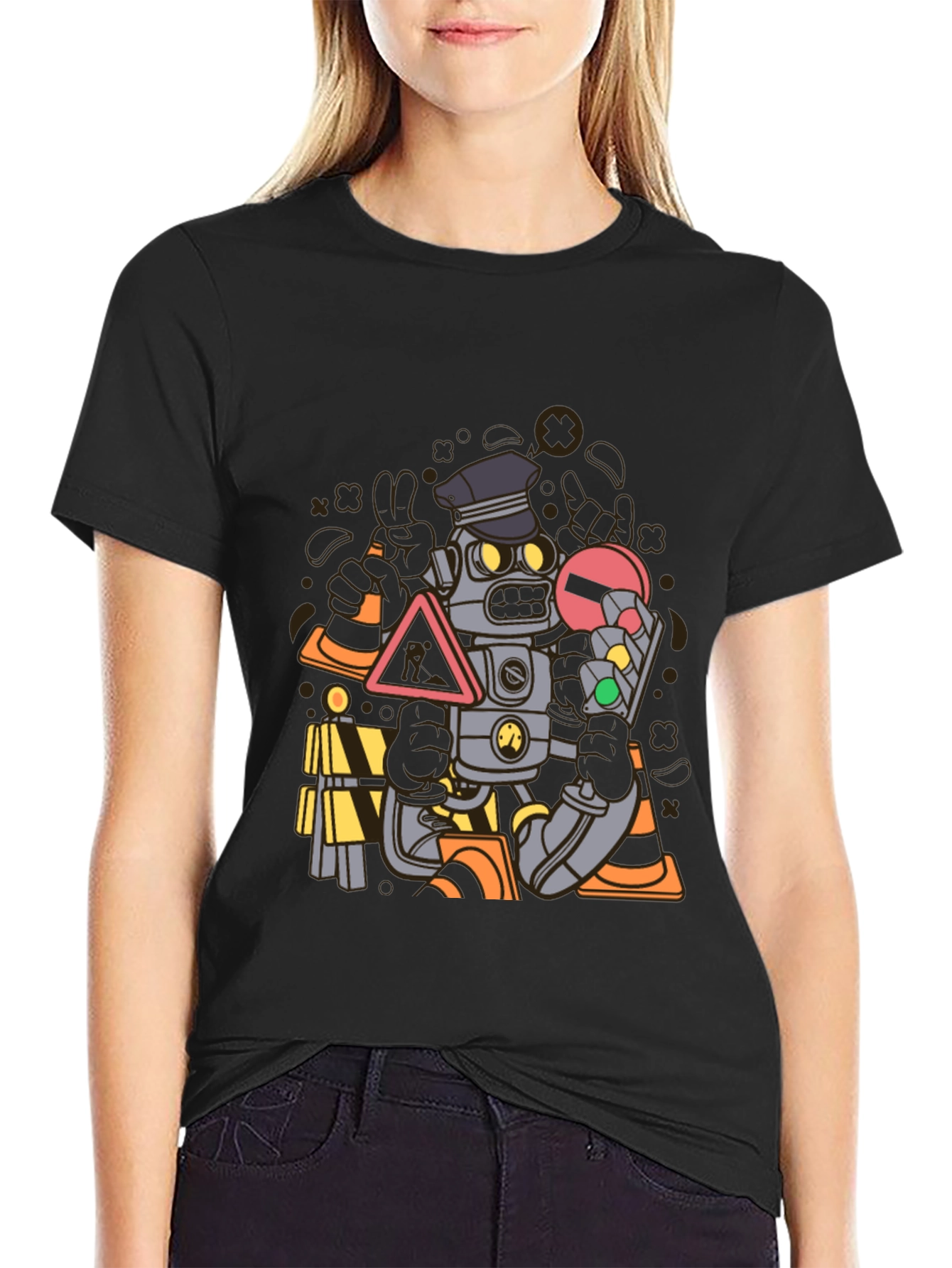 Robot Cop Graphic T-Shirt