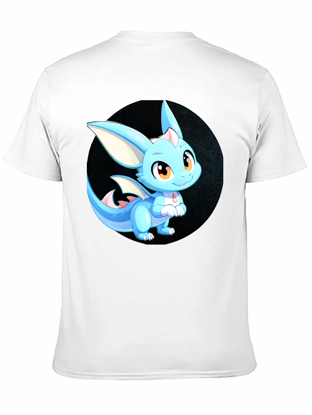 Cute Dragon Graphic Tee - Unisex Black T-Shirt