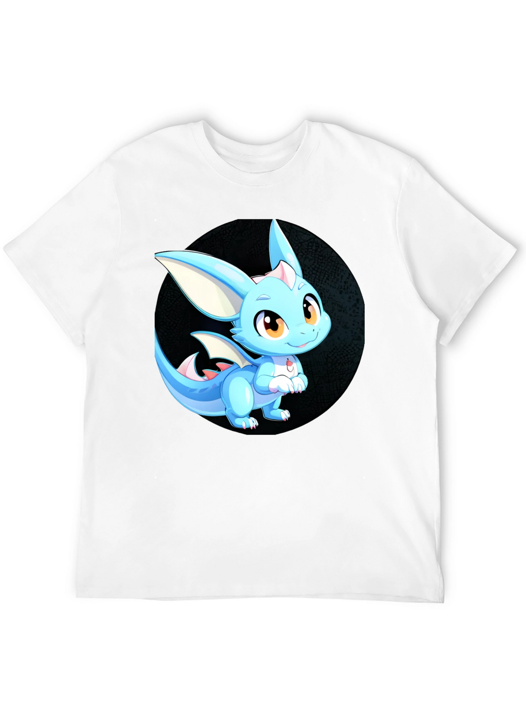 Cute Dragon Graphic Tee - Unisex Black T-Shirt