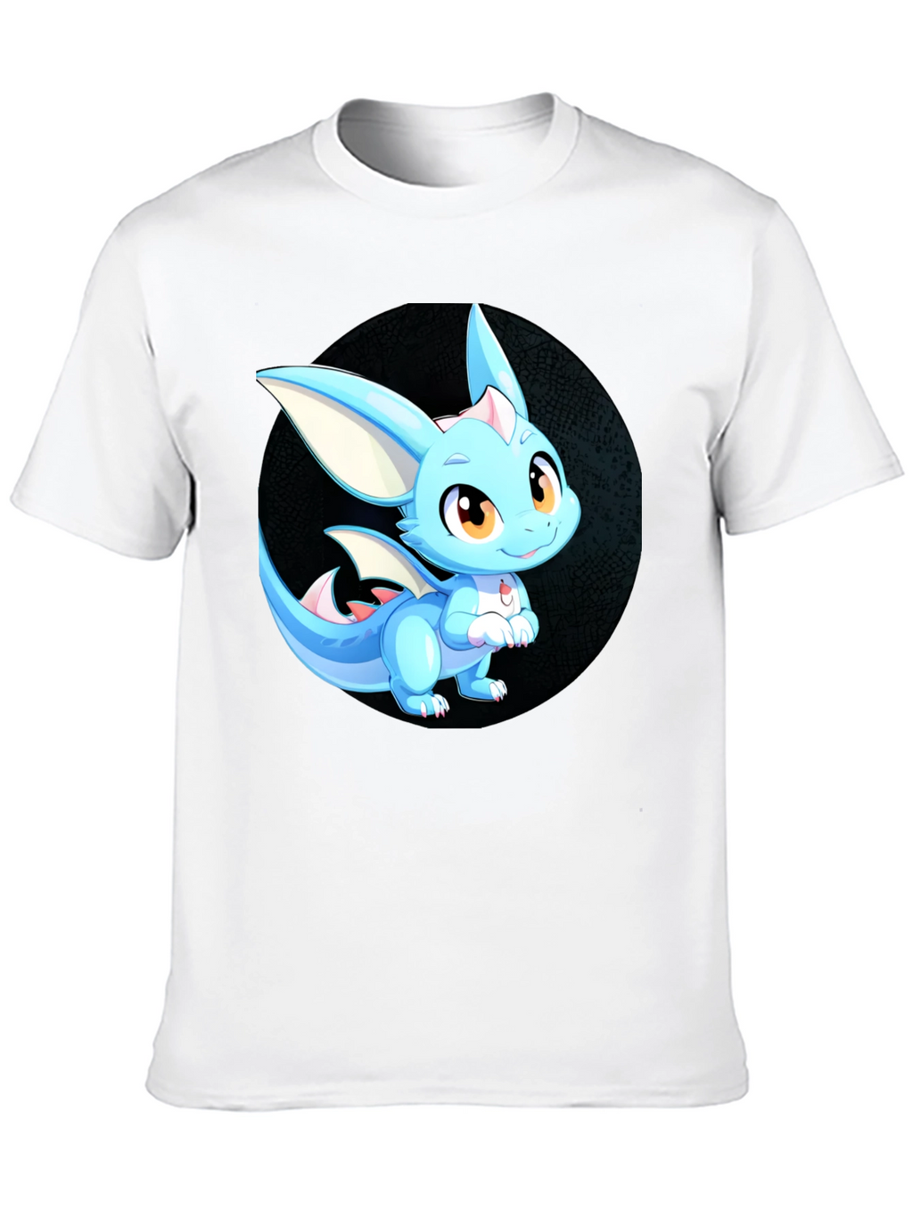 Cute Dragon Graphic Tee - Unisex Black T-Shirt