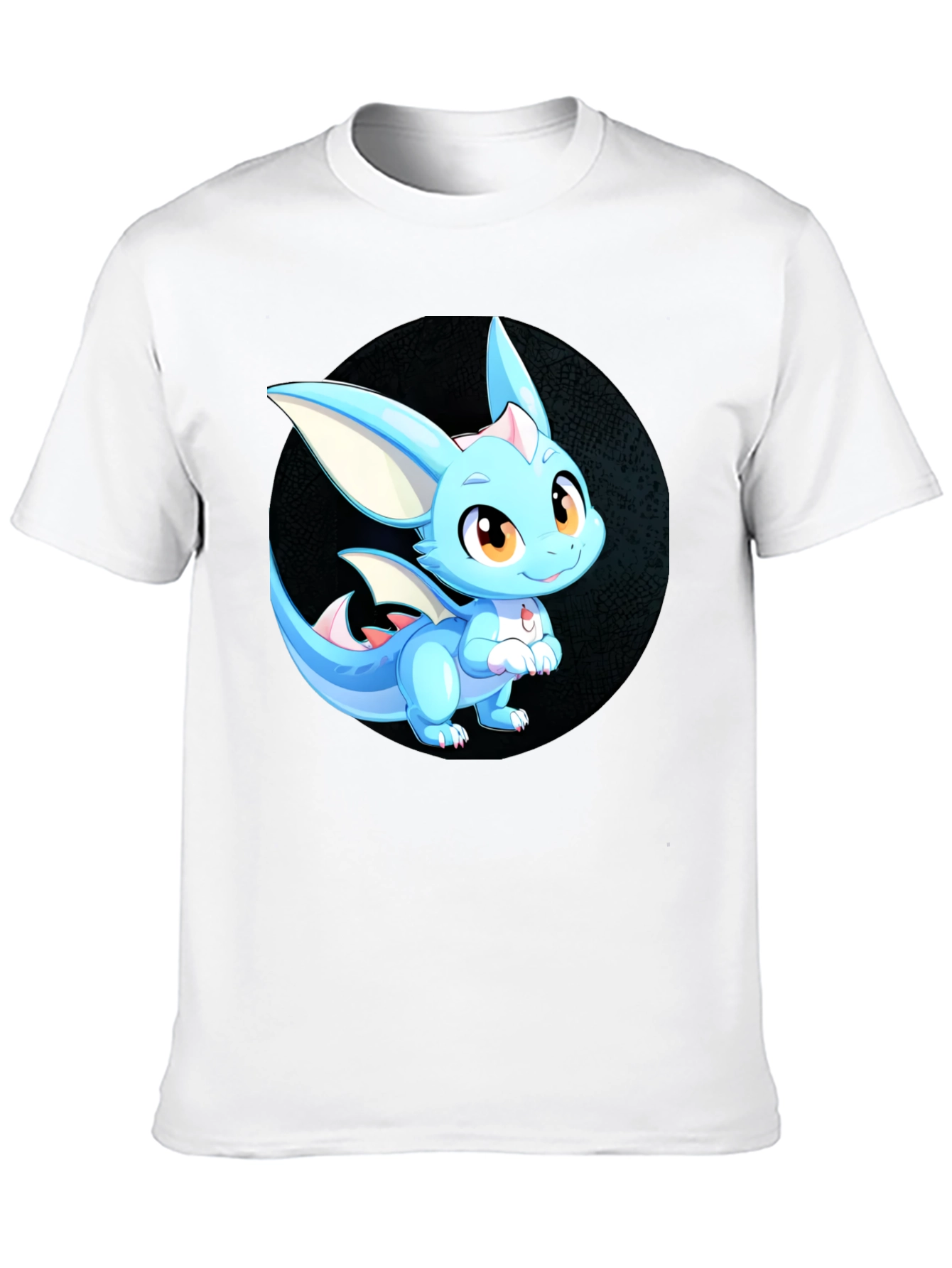Cute Dragon Graphic Tee - Unisex Black T-Shirt