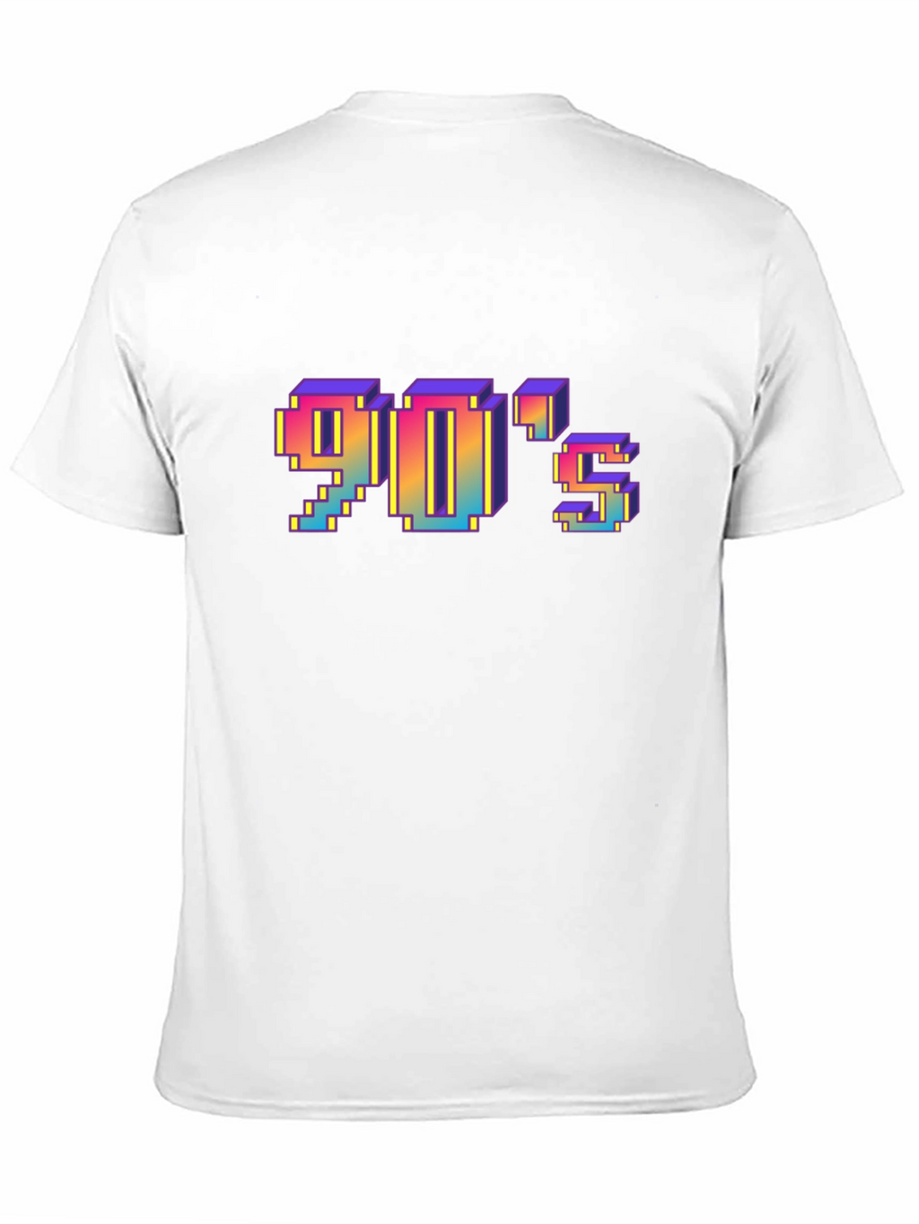 Retro 90s Pixel Art T-Shirt - Black