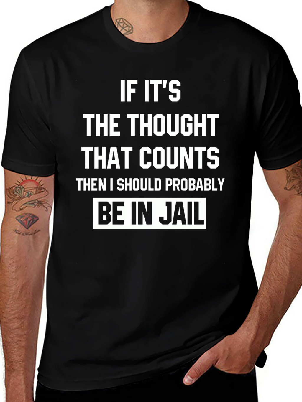 Funny Thought That Counts Graphic T-Shirt
