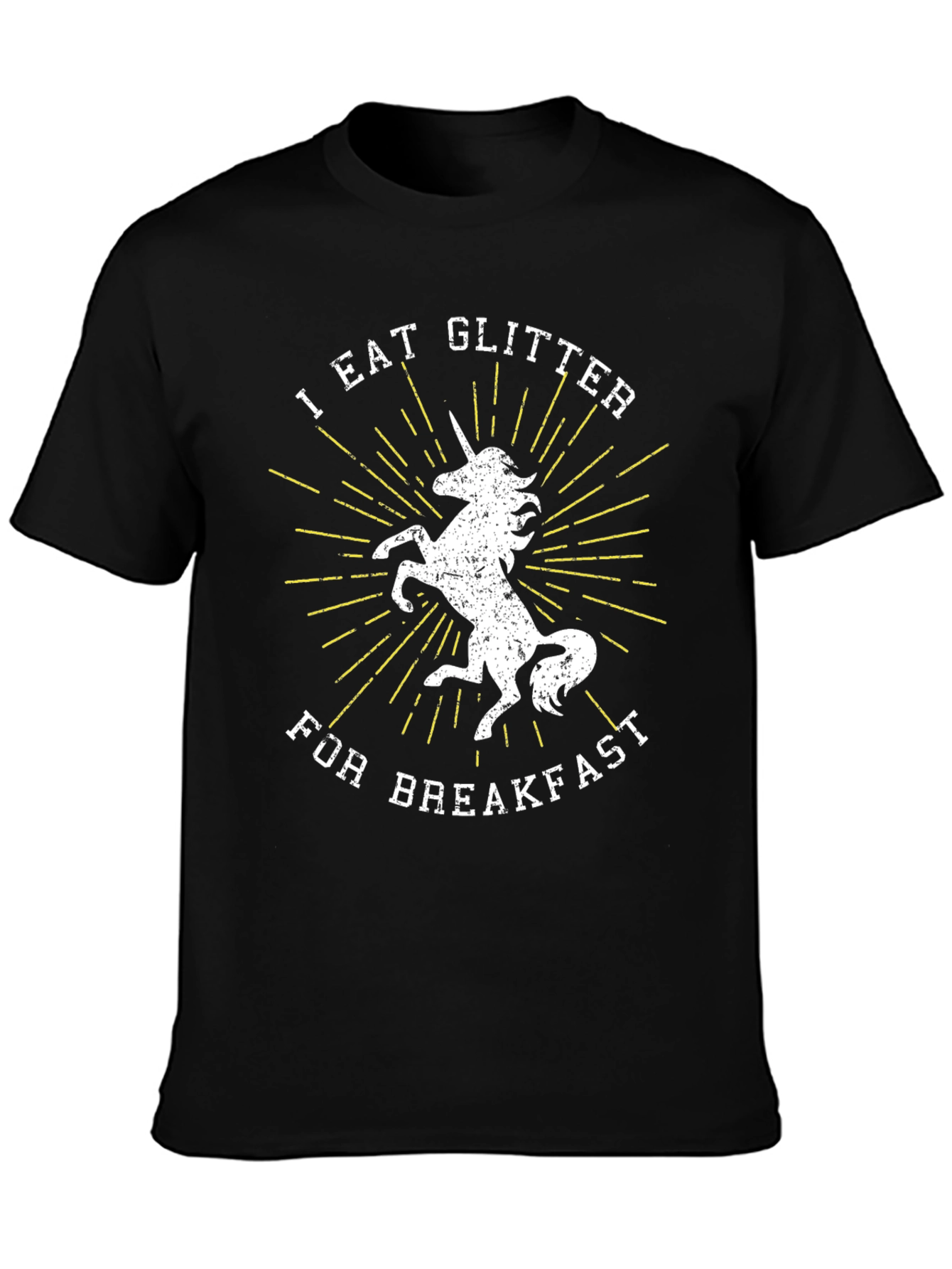 I Eat Glitter For Breakfast Unicorn Graphic T-Shirt