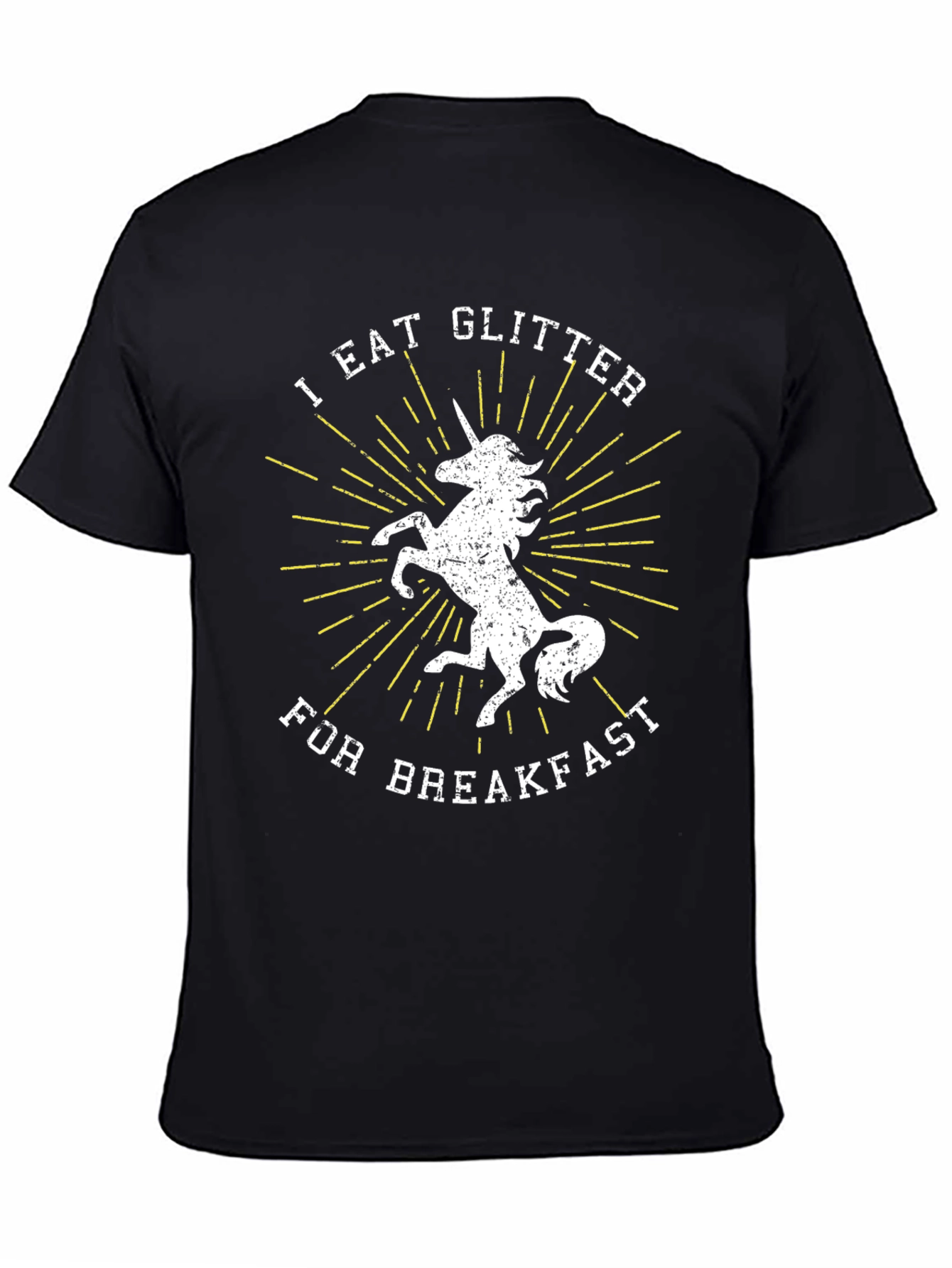 I Eat Glitter For Breakfast Unicorn Graphic T-Shirt