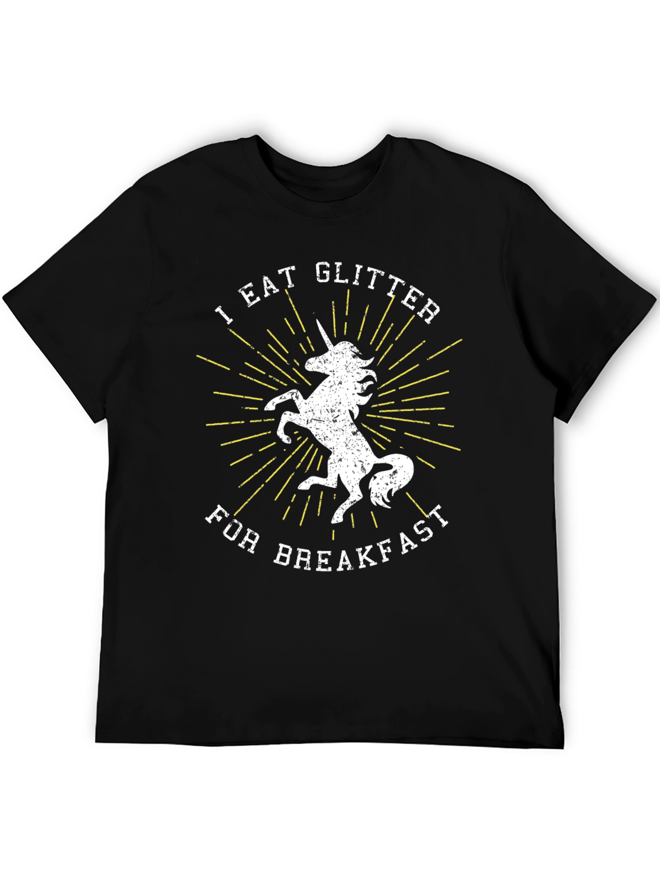 I Eat Glitter For Breakfast Unicorn Graphic T-Shirt