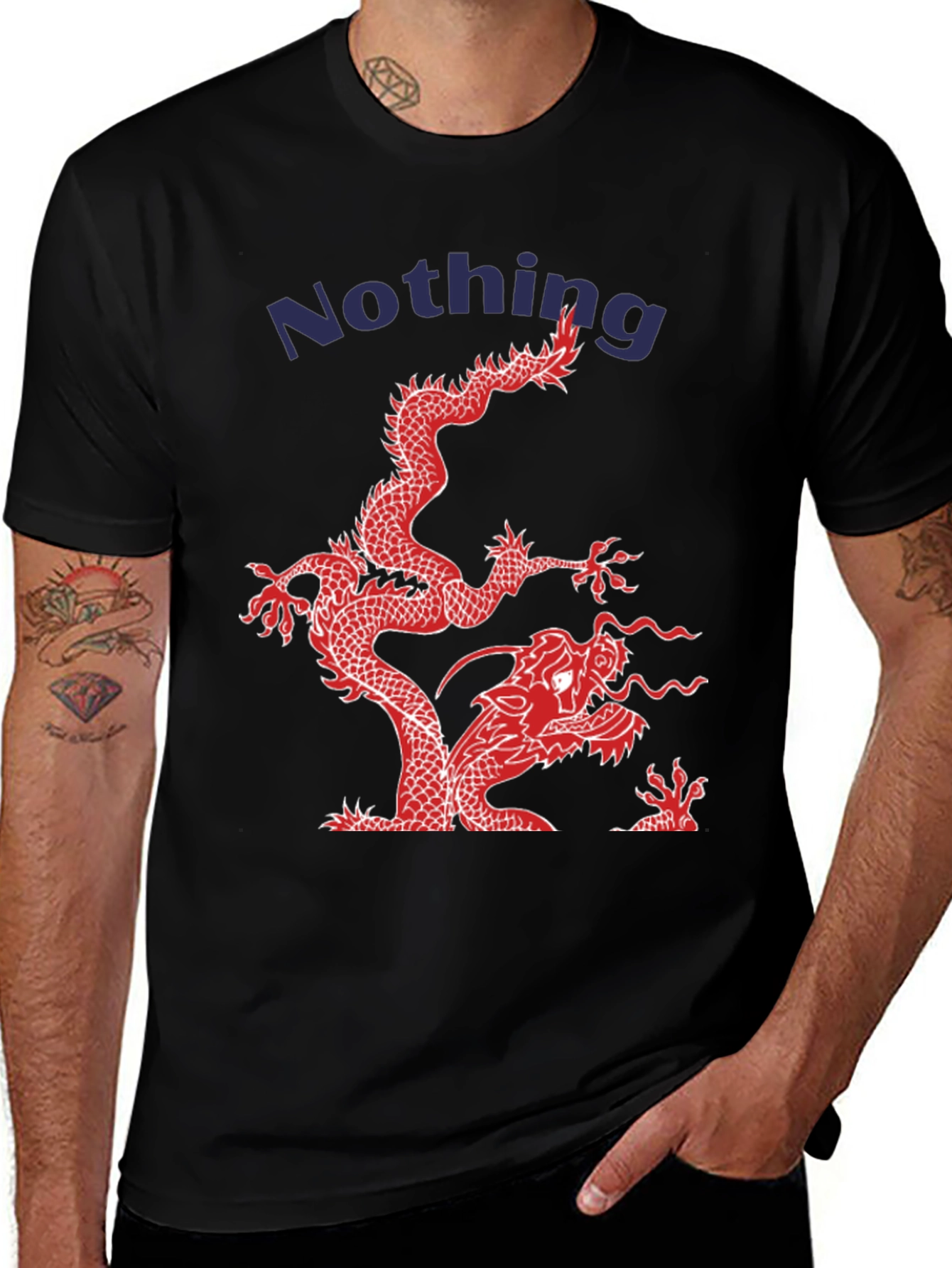 Dragon Graphic T-Shirt - Nothing Print