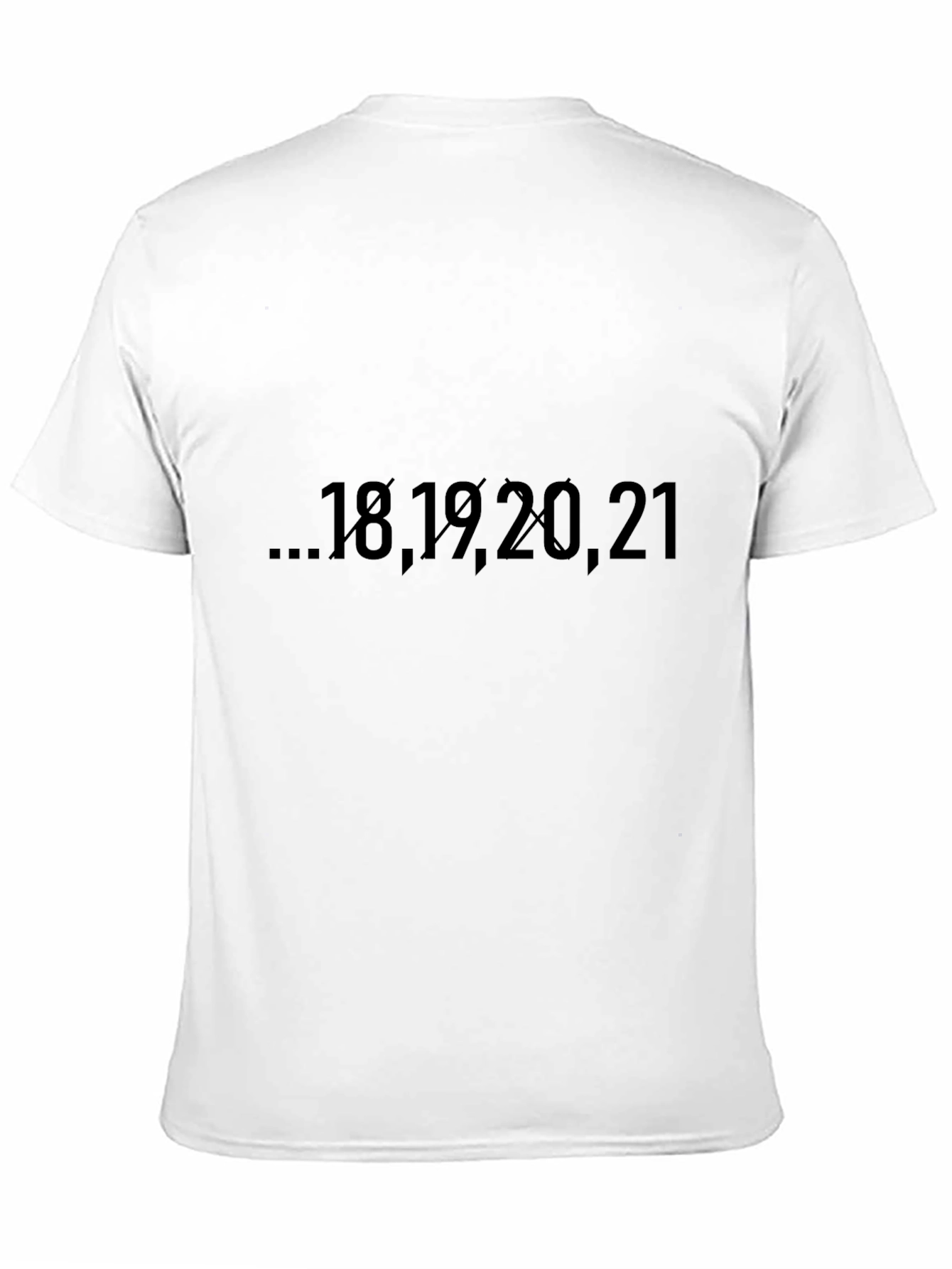 Birthday Year Black Tee Shirt