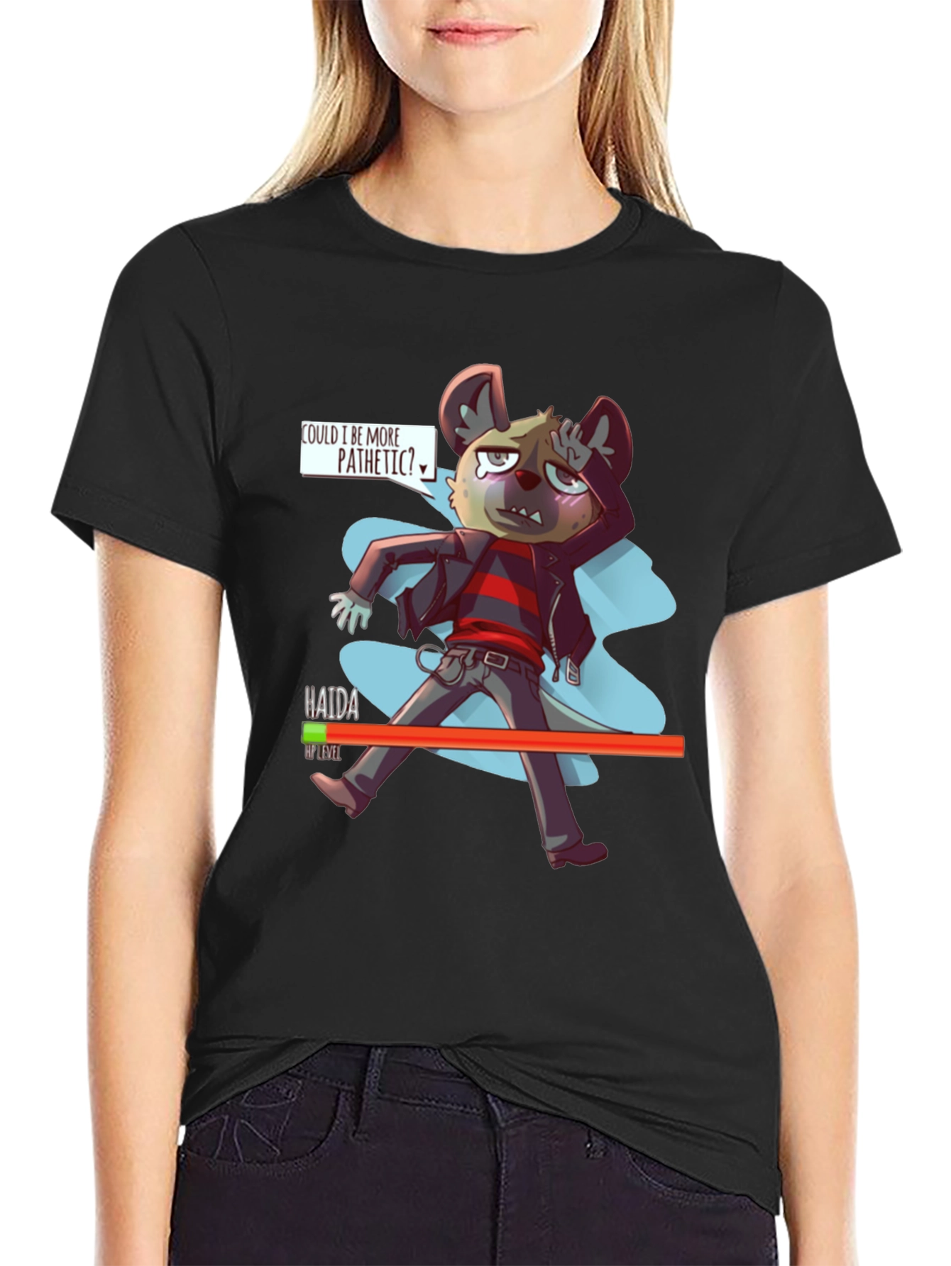Haida Aggretsuko T-Shirt - Could I Be More Pathetic?