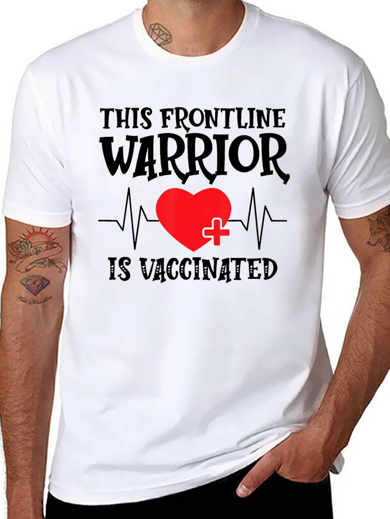 Frontline Warrior Vaccinated T-Shirt