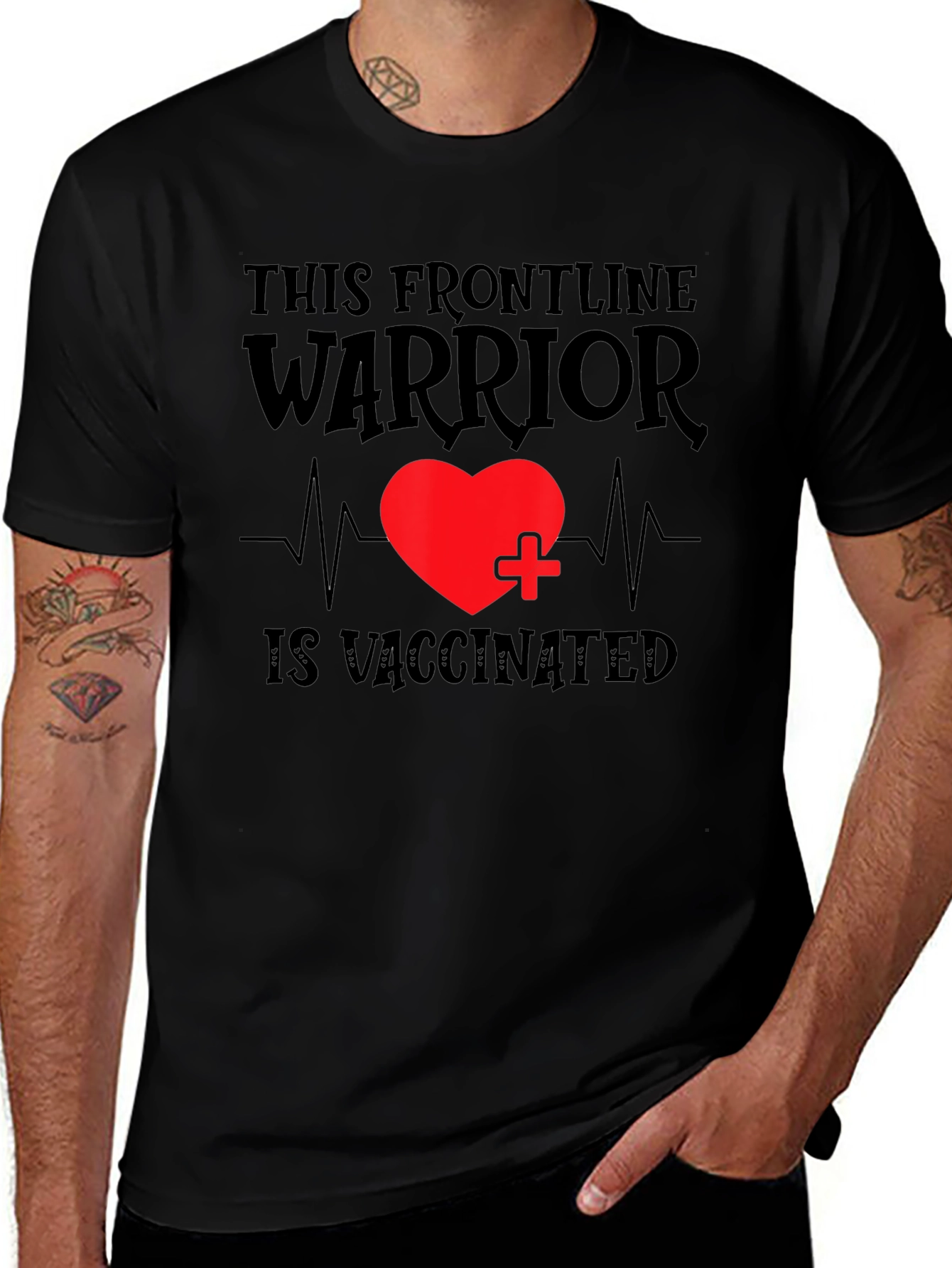 Frontline Warrior Vaccinated T-Shirt