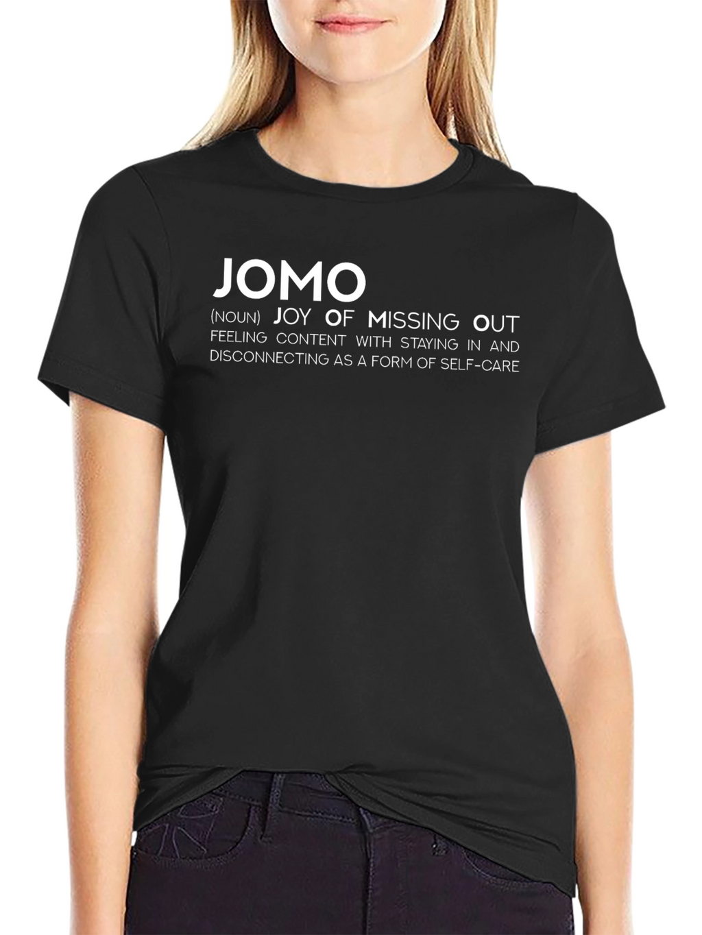 JOMO Joy of Missing Out Graphic T-Shirt