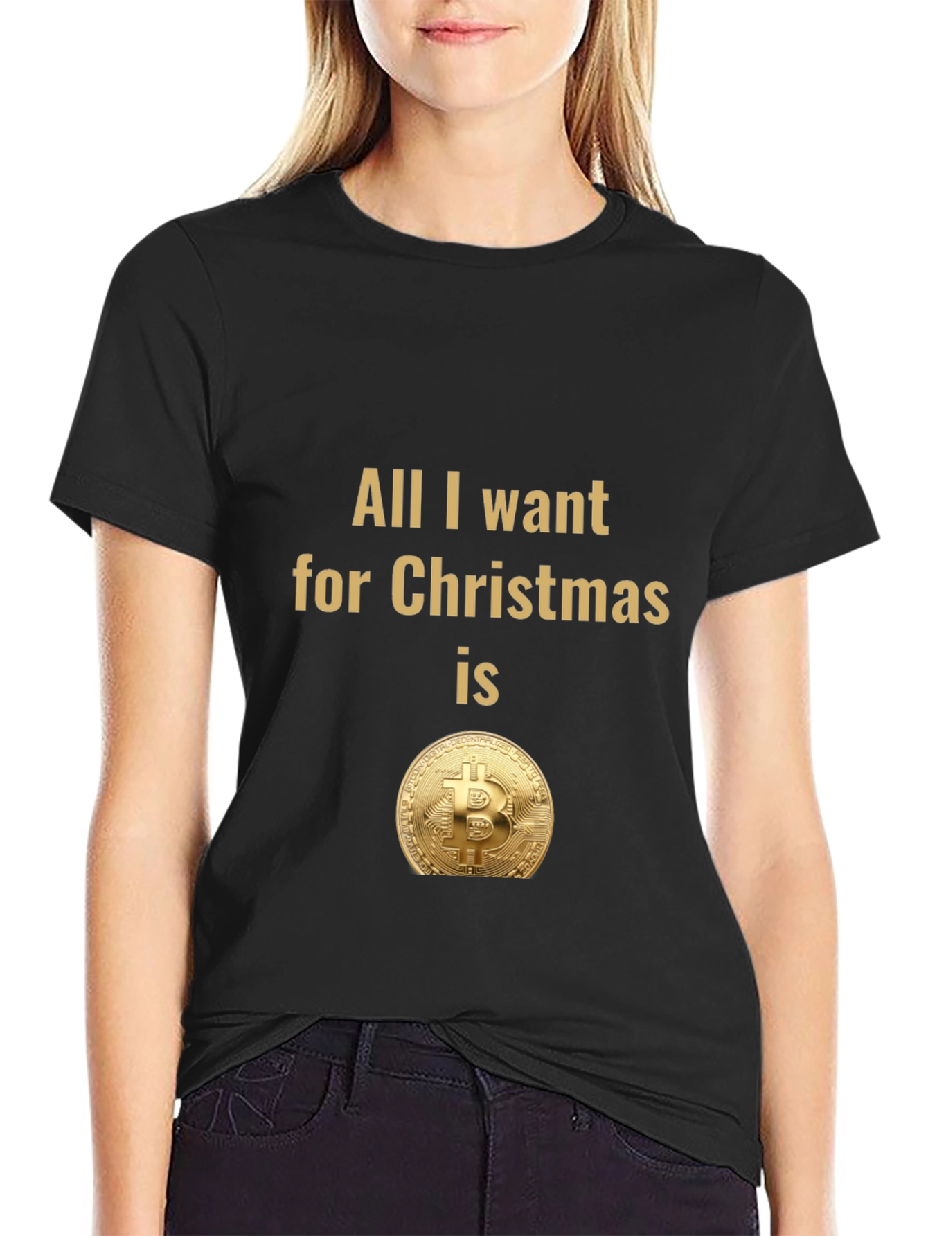 Bitcoin Christmas T-Shirt - All I Want