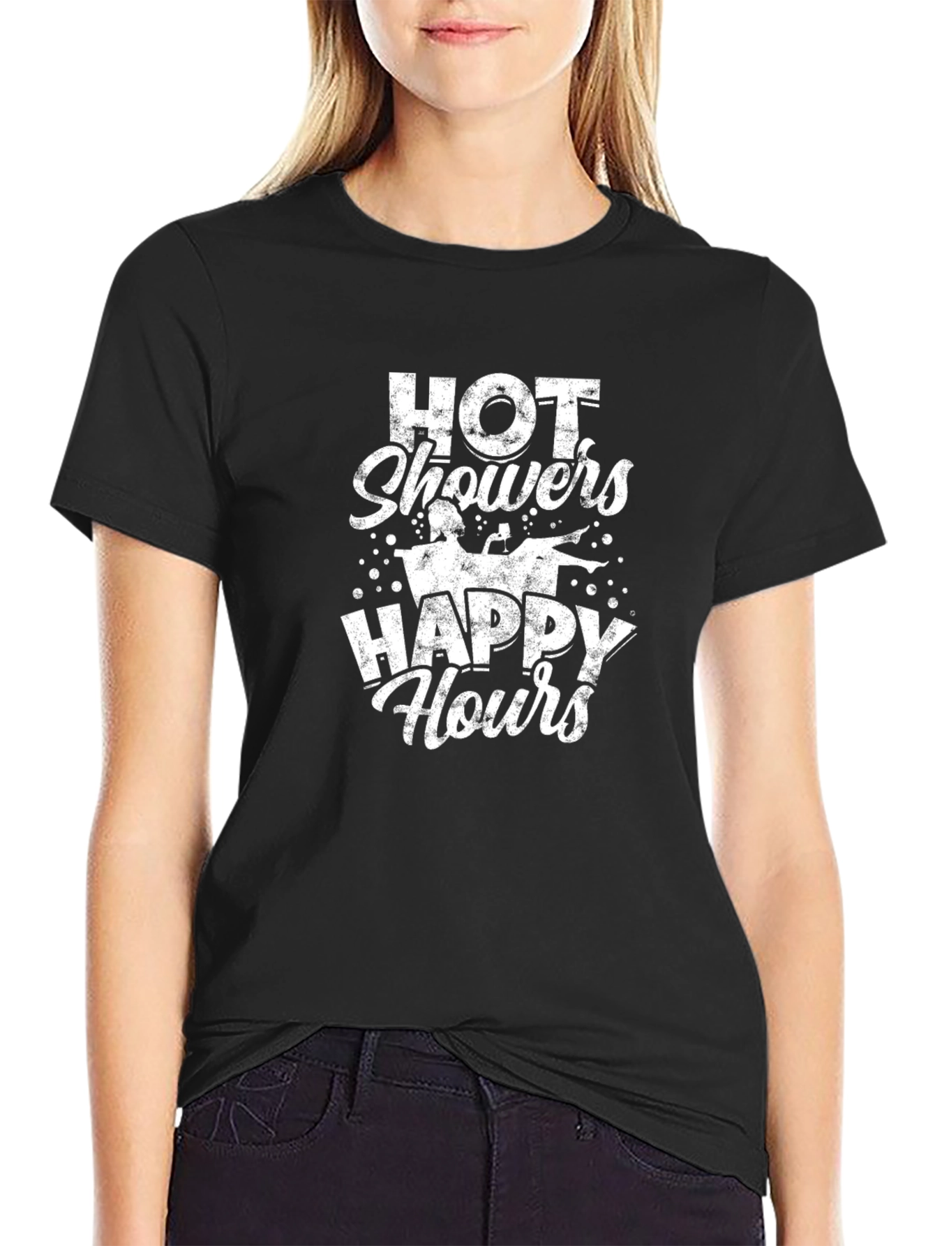 Hot Showers Happy Hours Graphic T-Shirt